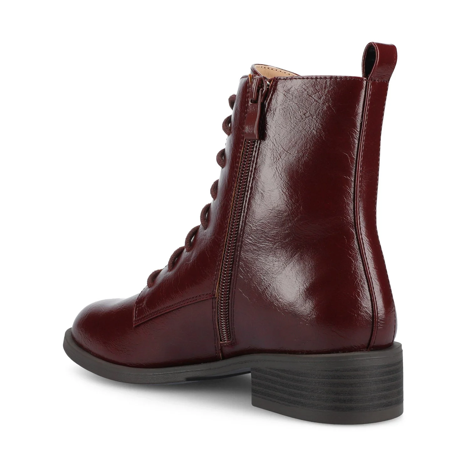 VIENNA COMBAT BOOTIES IN WIDE - Oxblood - Image 3