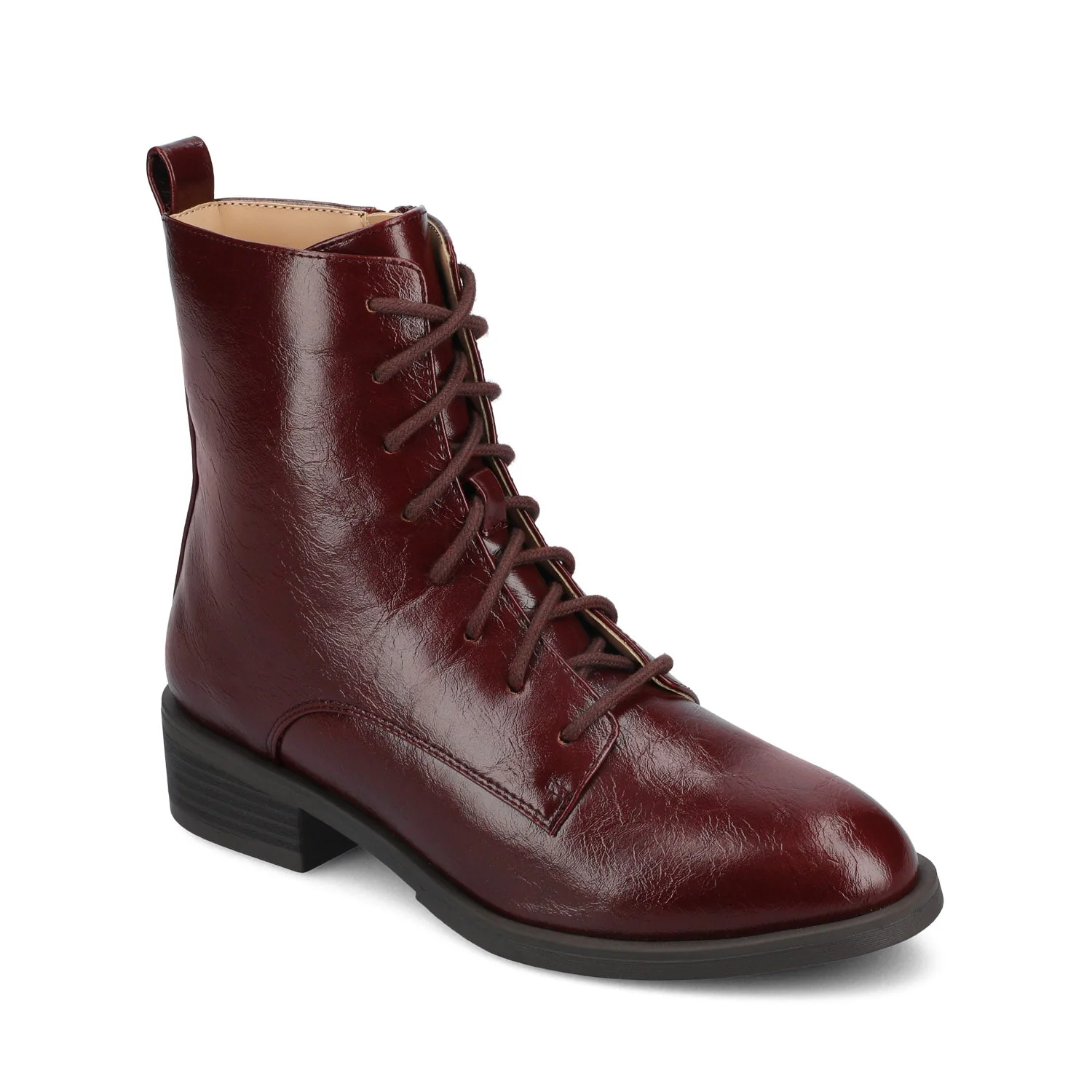 VIENNA COMBAT BOOTIES - Oxblood - Image 4