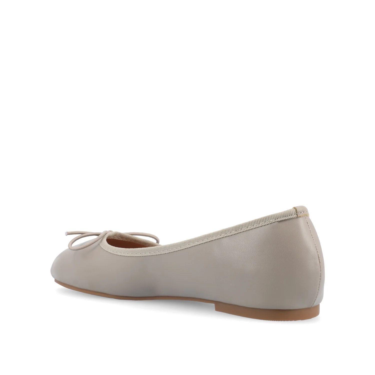 VIKA BALLET FLATS IN VEGAN LEATHER - Grey - Image 4