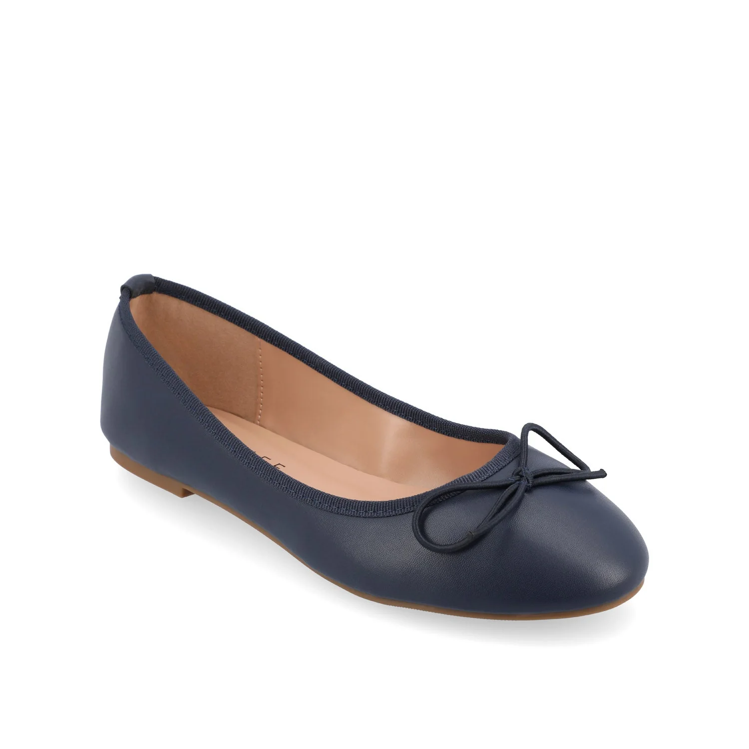 VIKA BALLET FLATS IN VEGAN LEATHER - Navy Nubuck - Image 2