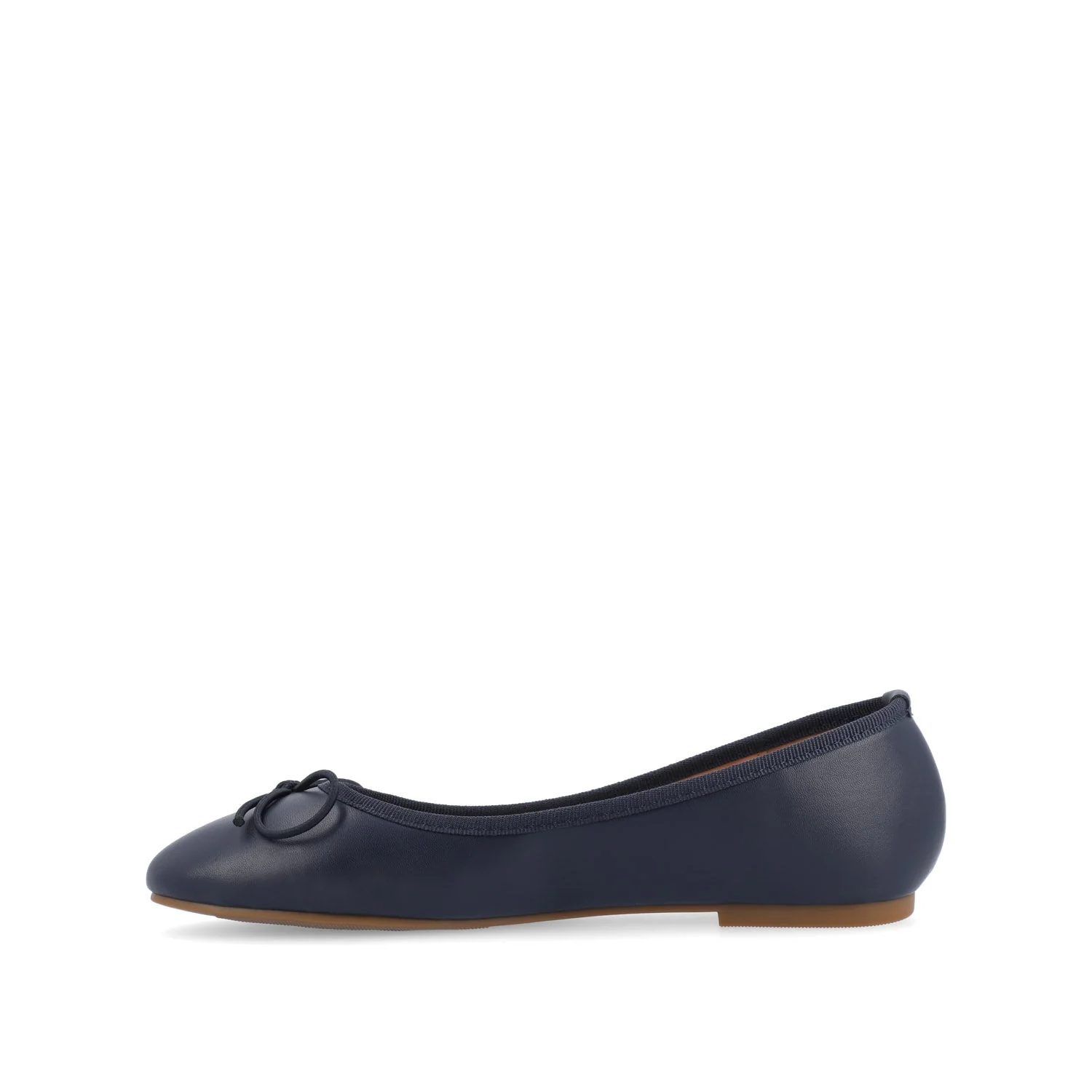 VIKA BALLET FLATS IN VEGAN LEATHER - Navy Nubuck - Image 3