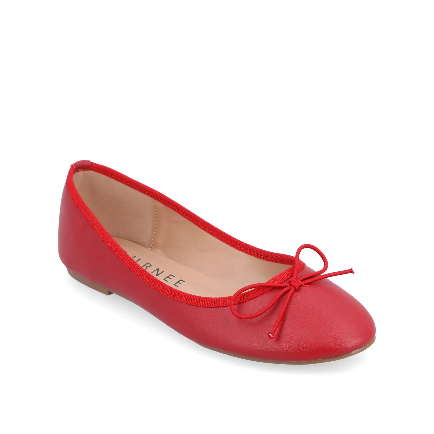 VIKA BALLET FLATS IN VEGAN LEATHER - Red - Image 2