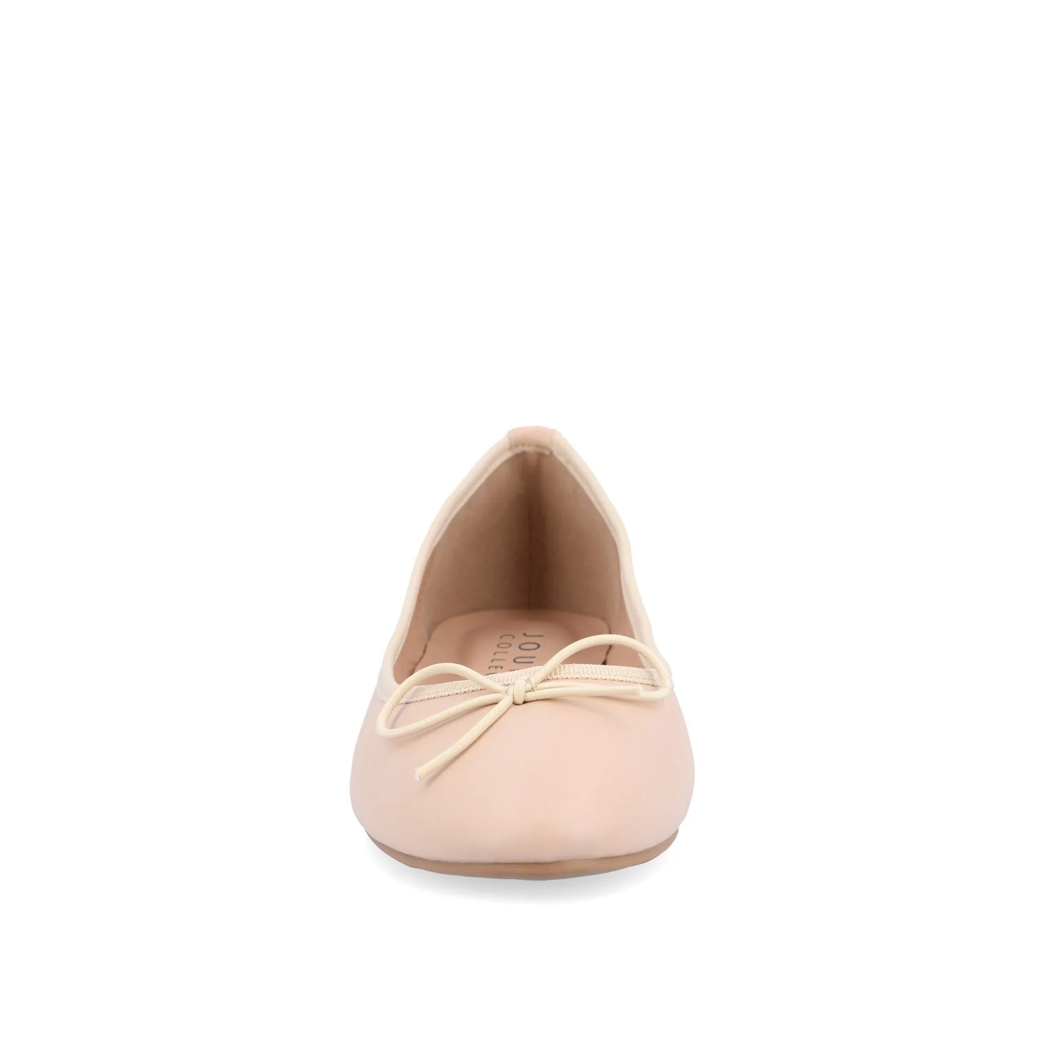 VIKA VEGAN LEATHER BALLET FLATS IN WIDE - Blush - Image 6