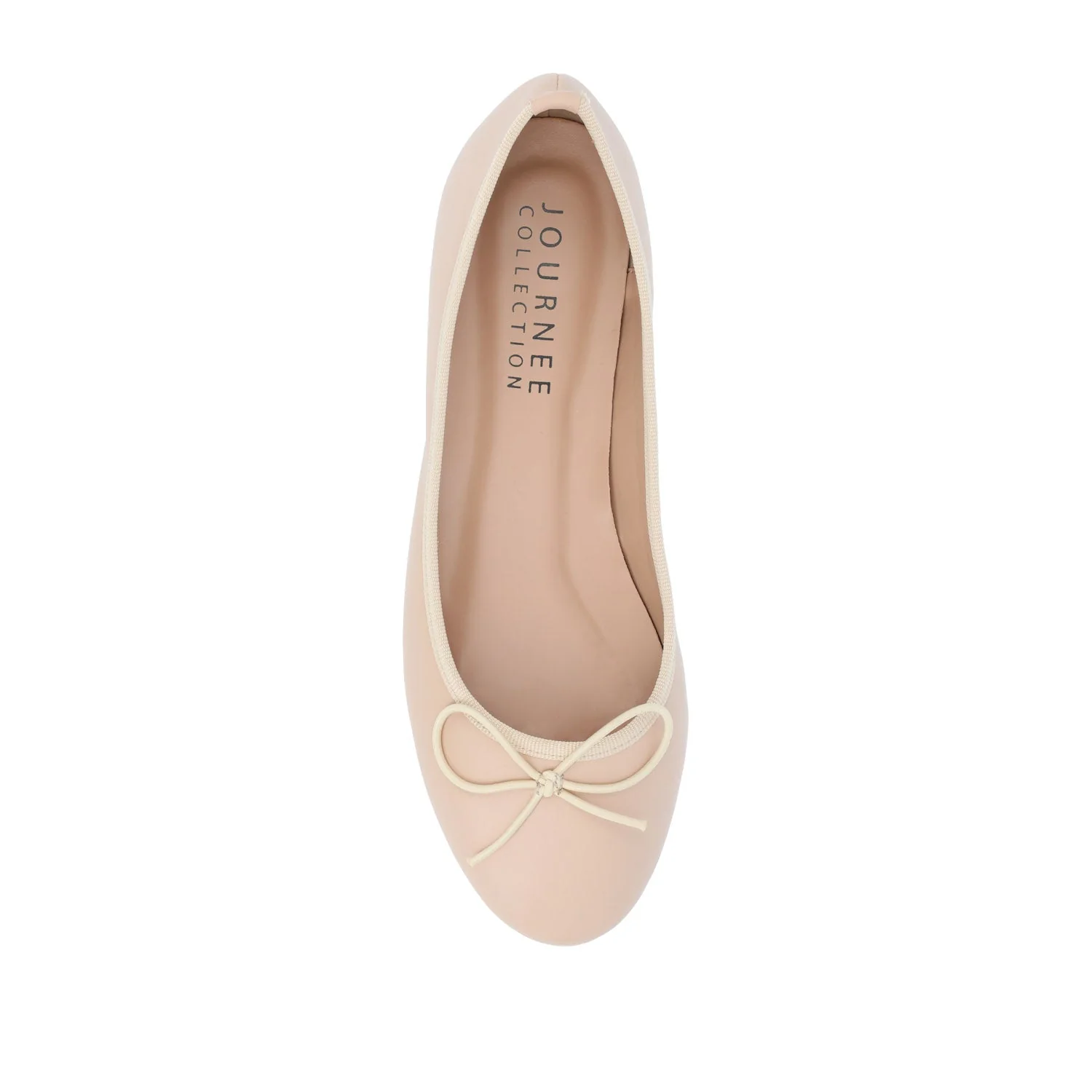 VIKA VEGAN LEATHER BALLET FLATS IN WIDE - Blush - Image 7