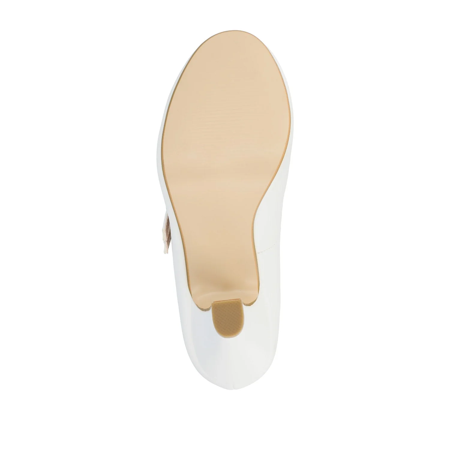 WINDY CROCO MARY JANE PUMP HEELS IN NARROW - White - Image 8