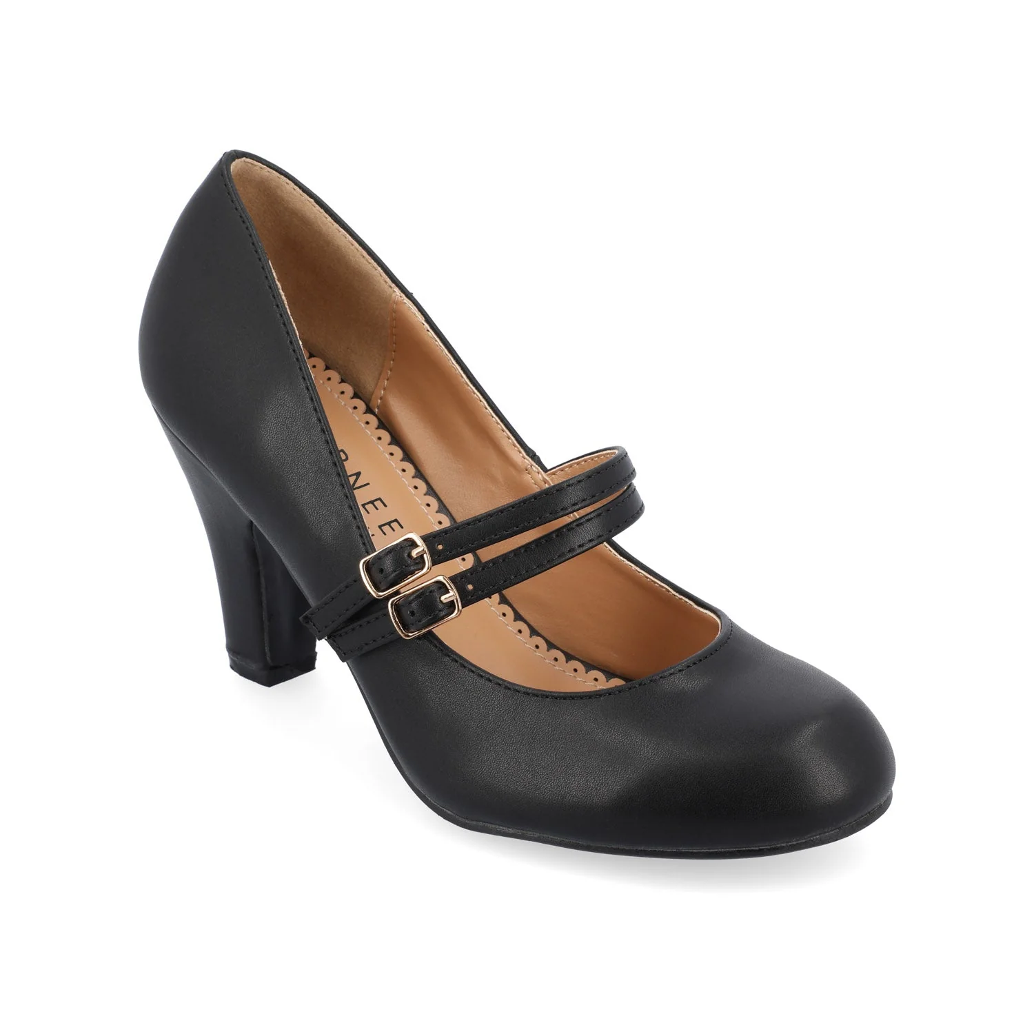 WINDY CROCO MARY JANE PUMP HEELS IN WIDE - Black - Image 2
