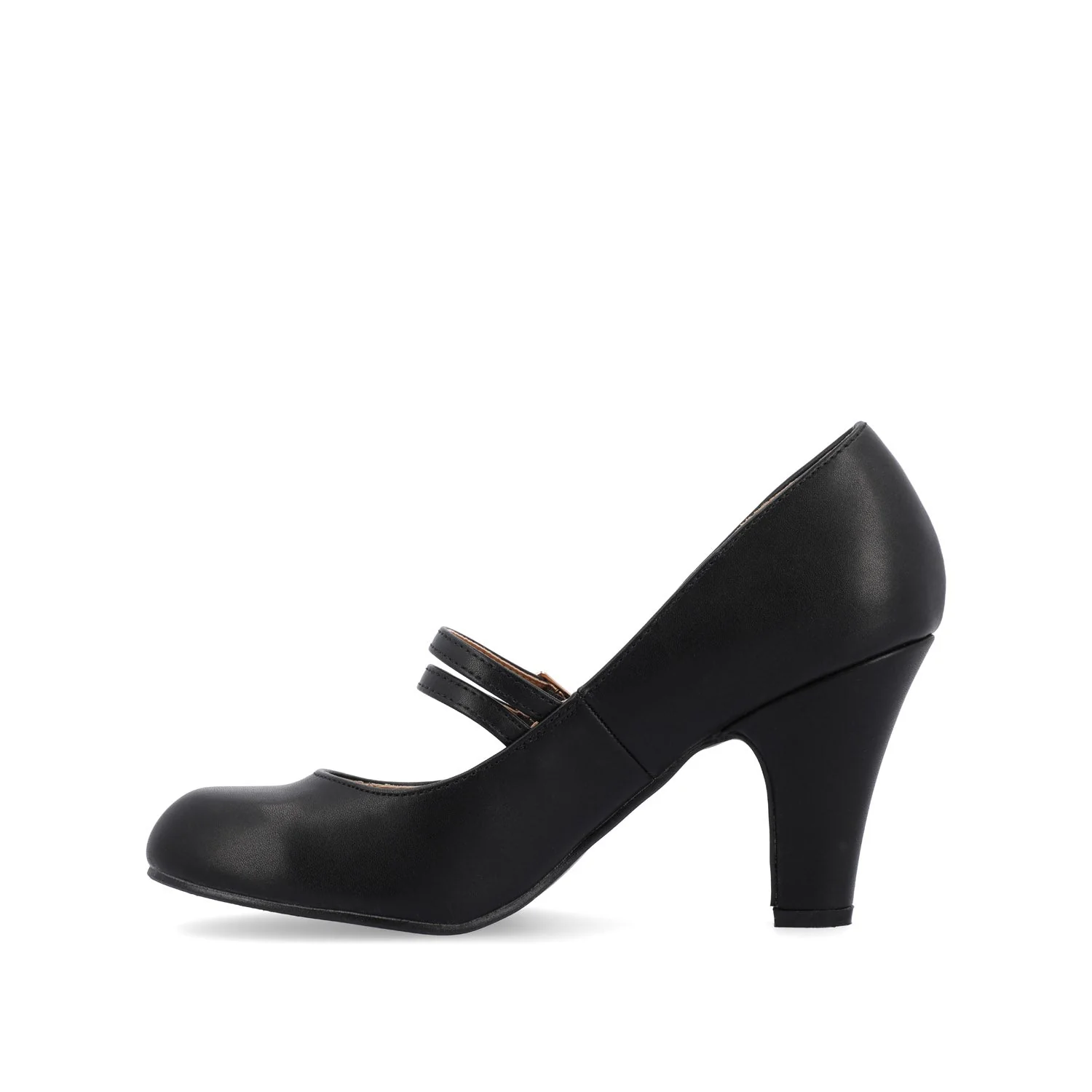 WINDY CROCO MARY JANE PUMP HEELS IN WIDE - Black - Image 3