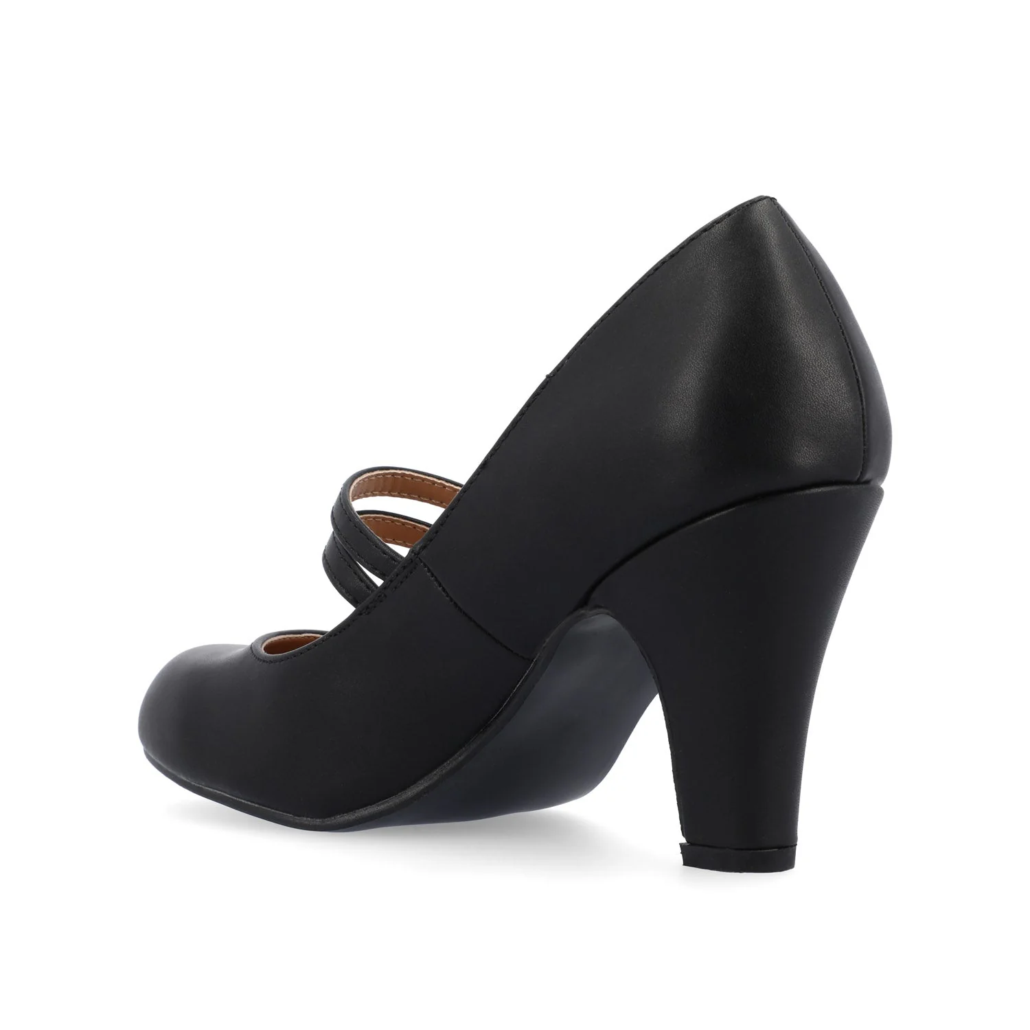 WINDY CROCO MARY JANE PUMP HEELS IN WIDE - Black - Image 4