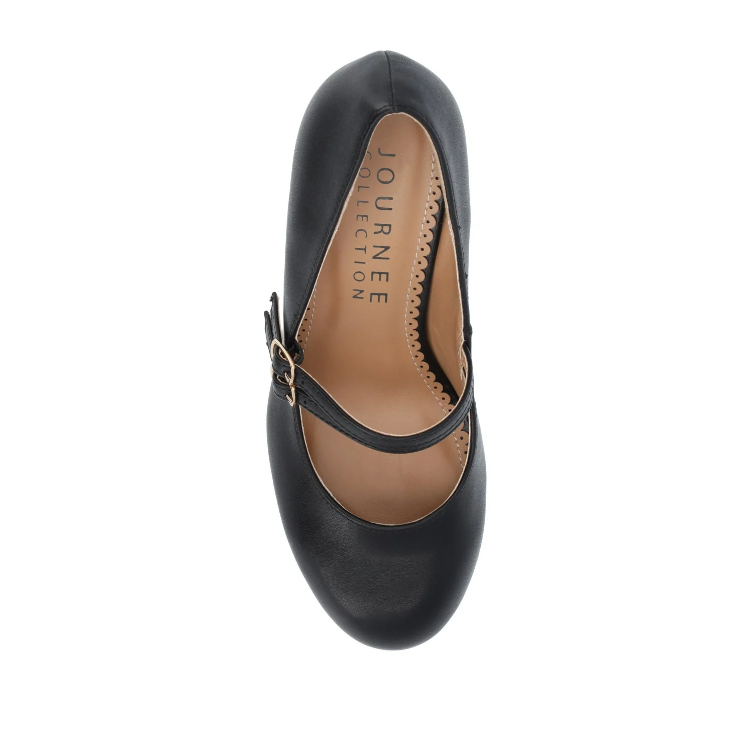 WINDY CROCO MARY JANE PUMP HEELS IN WIDE - Black - Image 6
