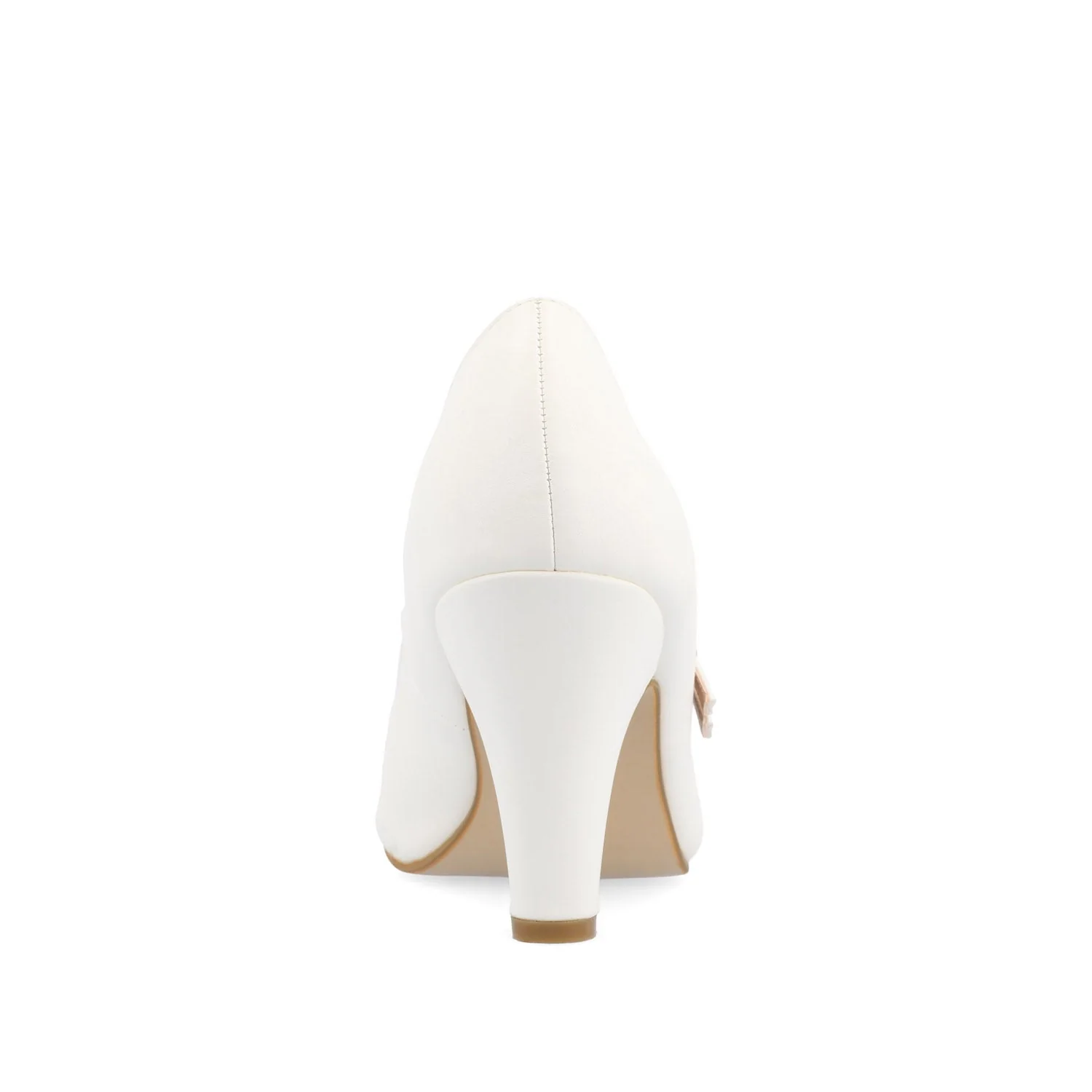 WINDY CROCO MARY JANE PUMP HEELS IN WIDE - White - Image 7