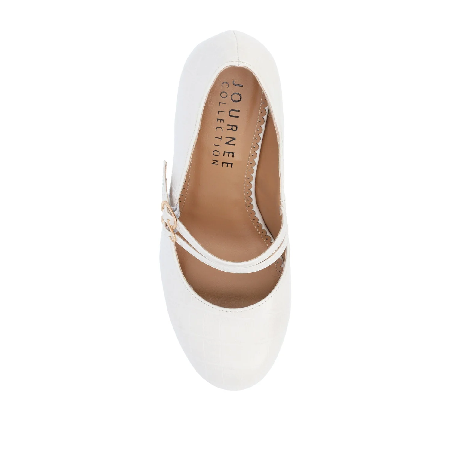 WINDY STATEMENT MARY JANE PUMP HEELS IN NARROW - Ivory - Image 6