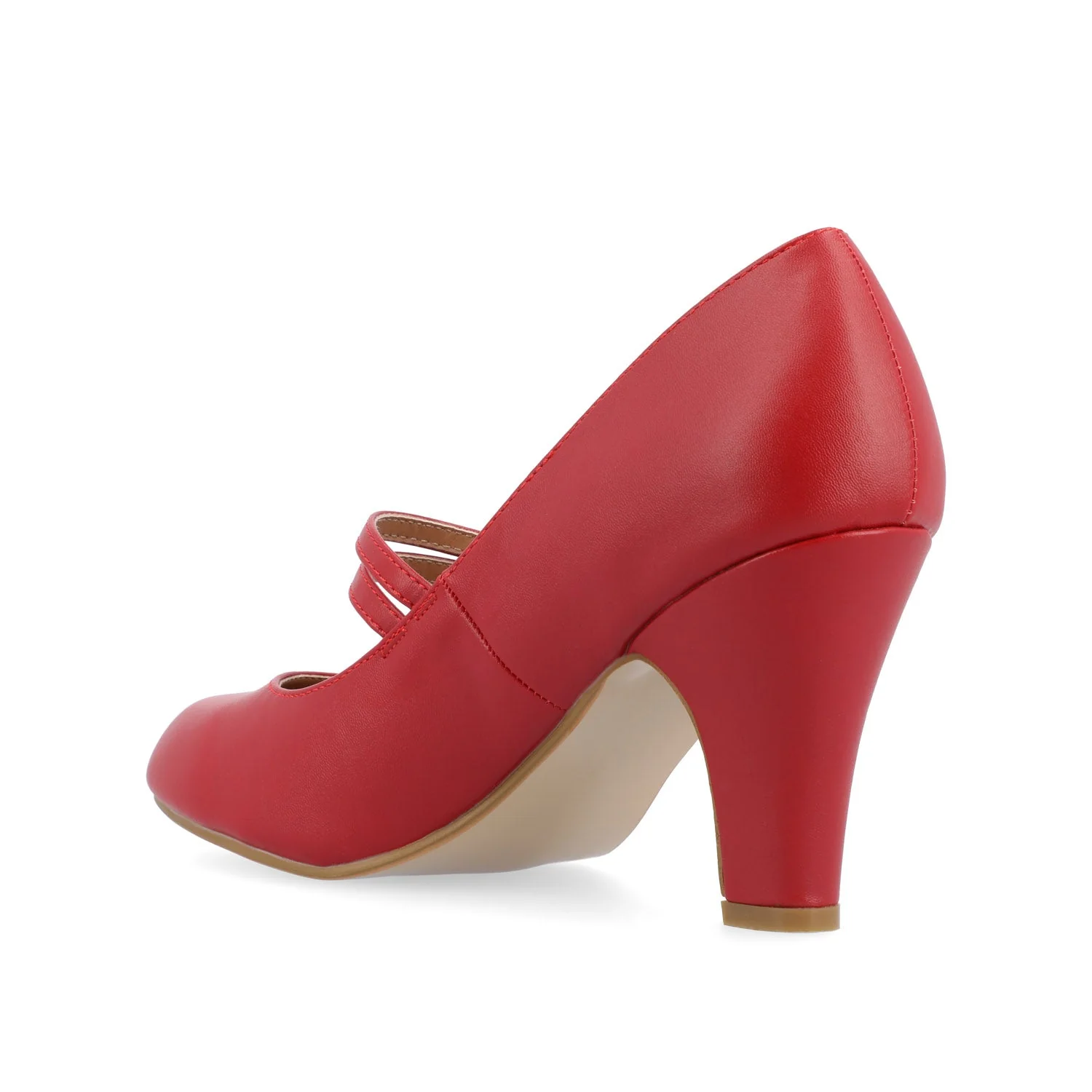 WINDY STATEMENT MARY JANE PUMP HEELS IN NARROW - Red - Image 4