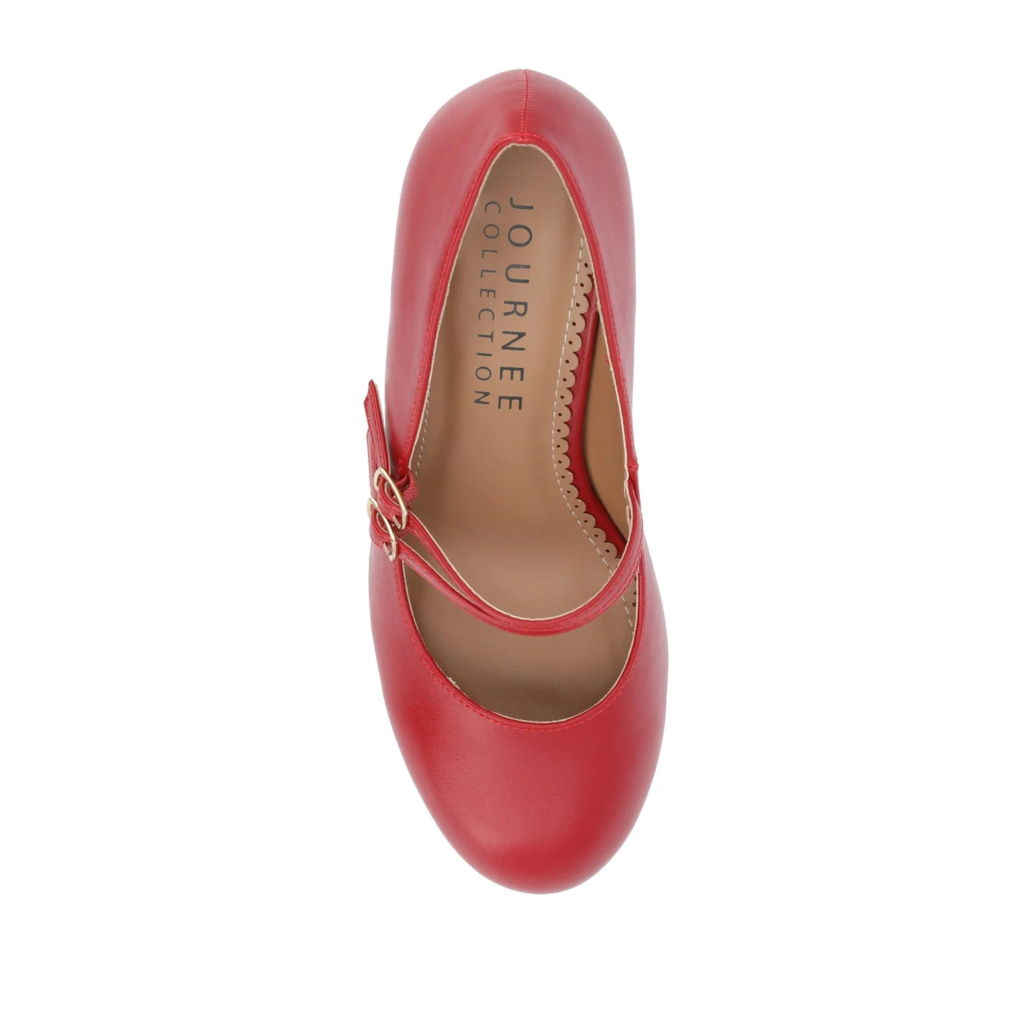 WINDY STATEMENT MARY JANE PUMP HEELS IN NARROW - Red - Image 6
