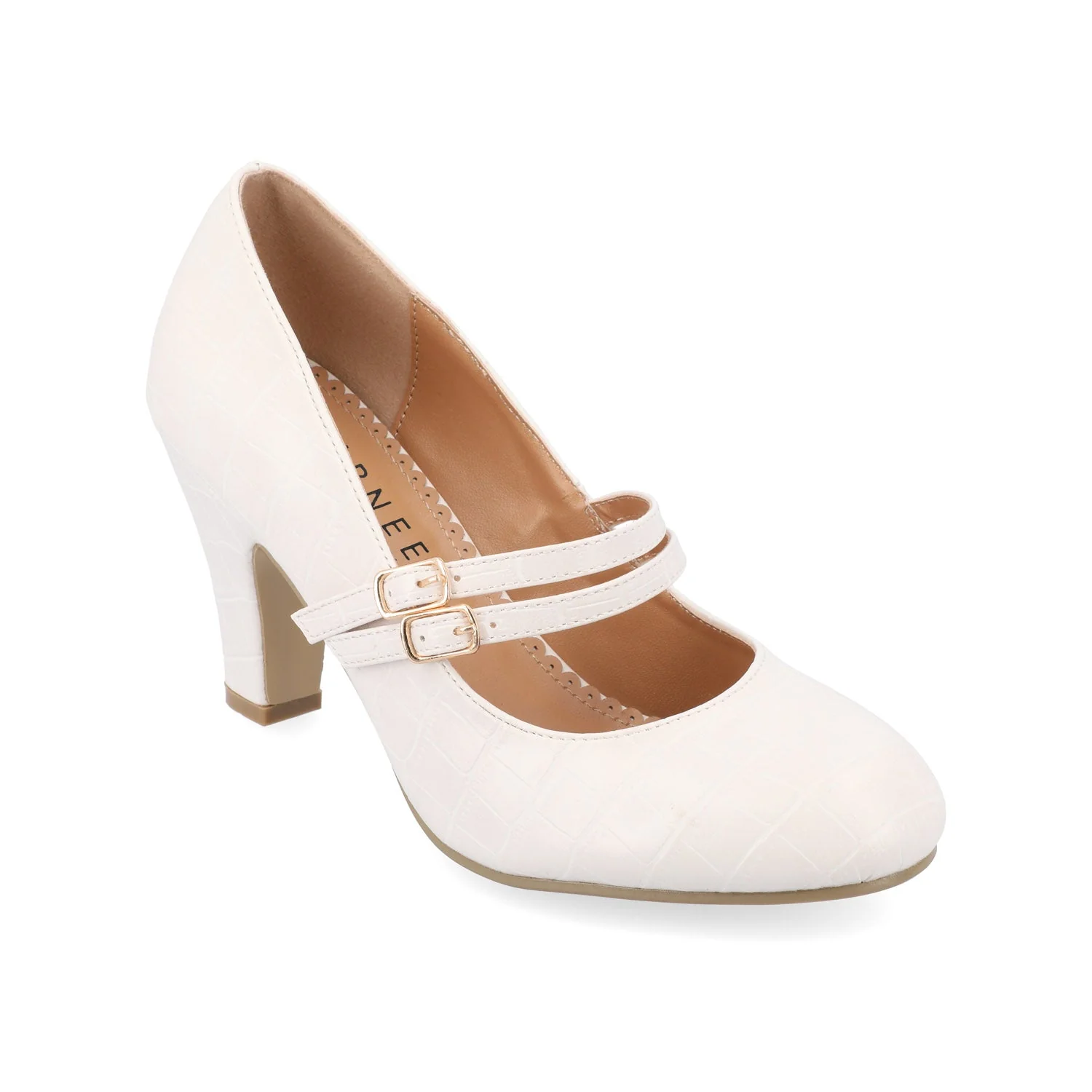 WINDY STATMENT MARY JANE PUMP HEELS IN WIDE - Ivory - Image 2