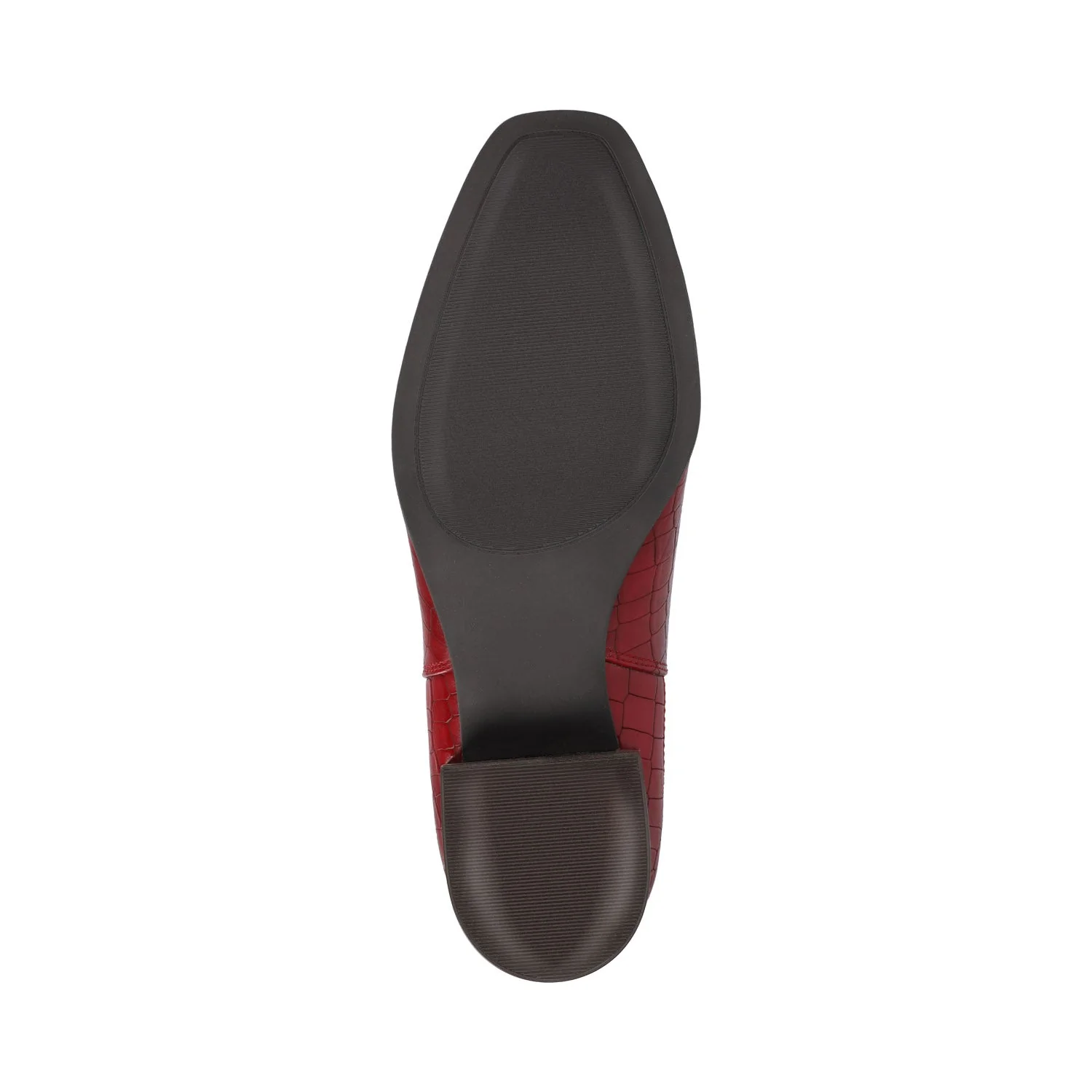 WRENLEY CHELSEA BOOTIES IN WIDE - Croco Red - Image 5