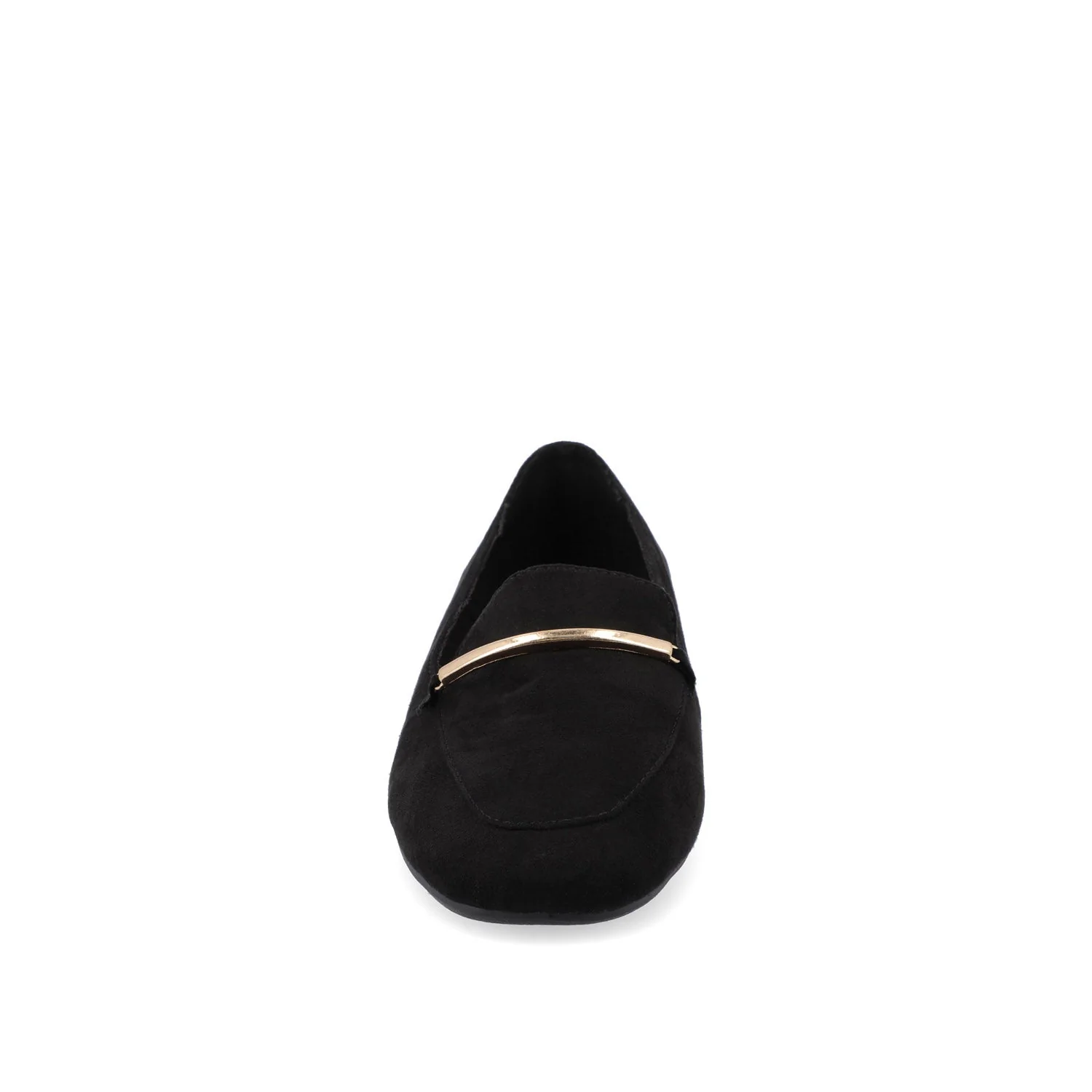WRENN LOAFER FLATS IN FAUX SUEDE - Black Faux Suede - Image 5