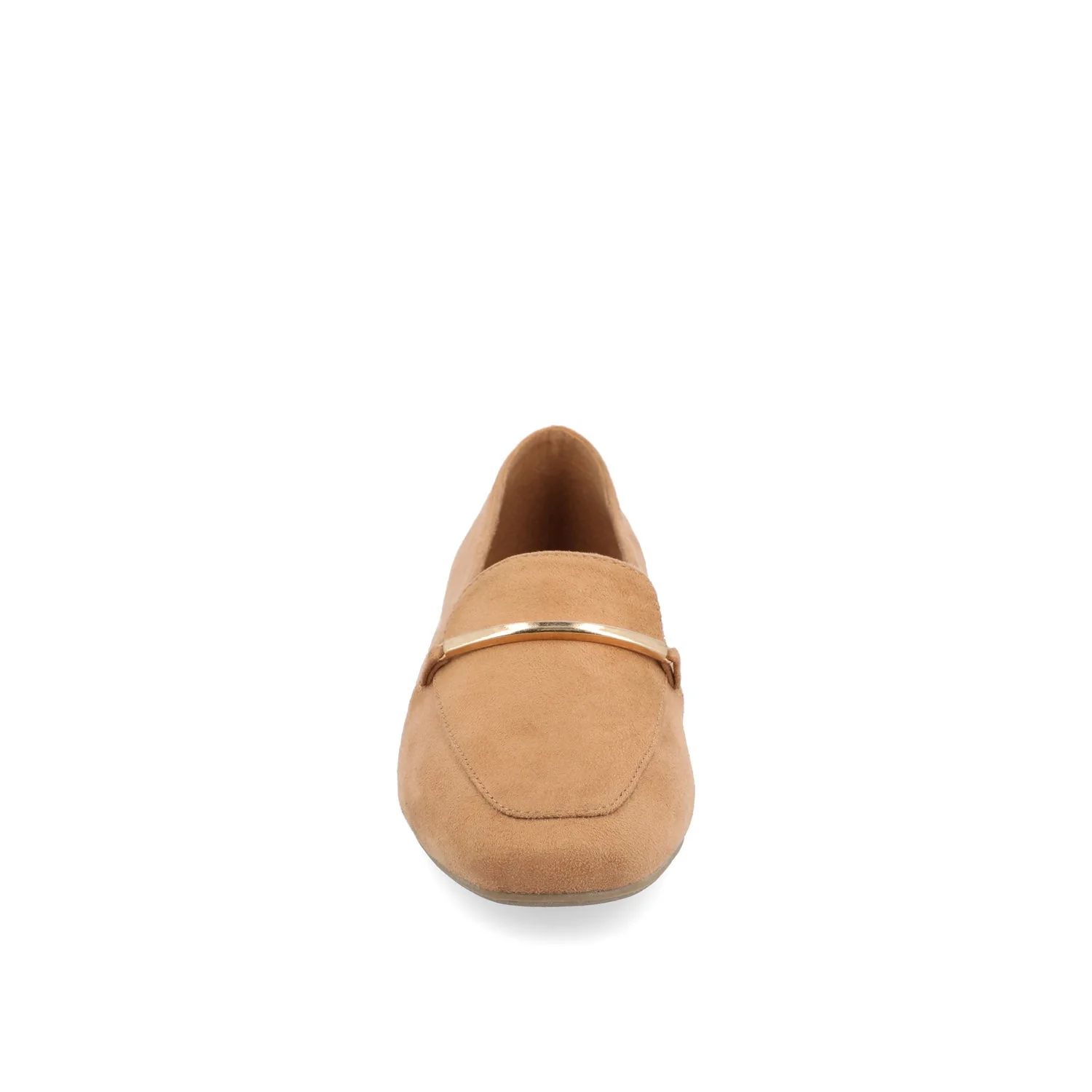 WRENN FAUX SUEDE FLATS IN WIDE - Tan Faux Suede - Image 5