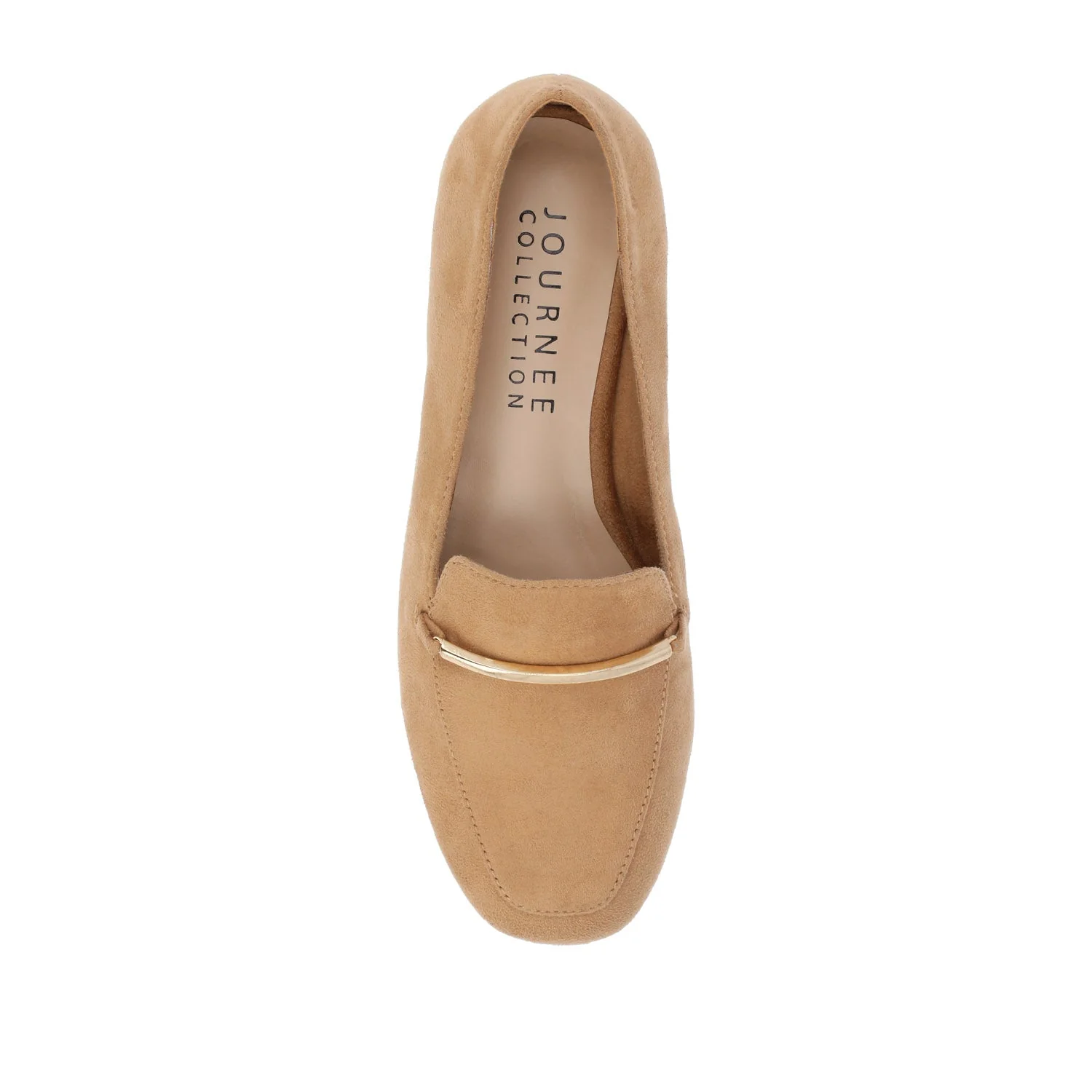 WRENN FAUX SUEDE FLATS IN WIDE - Tan Faux Suede - Image 6