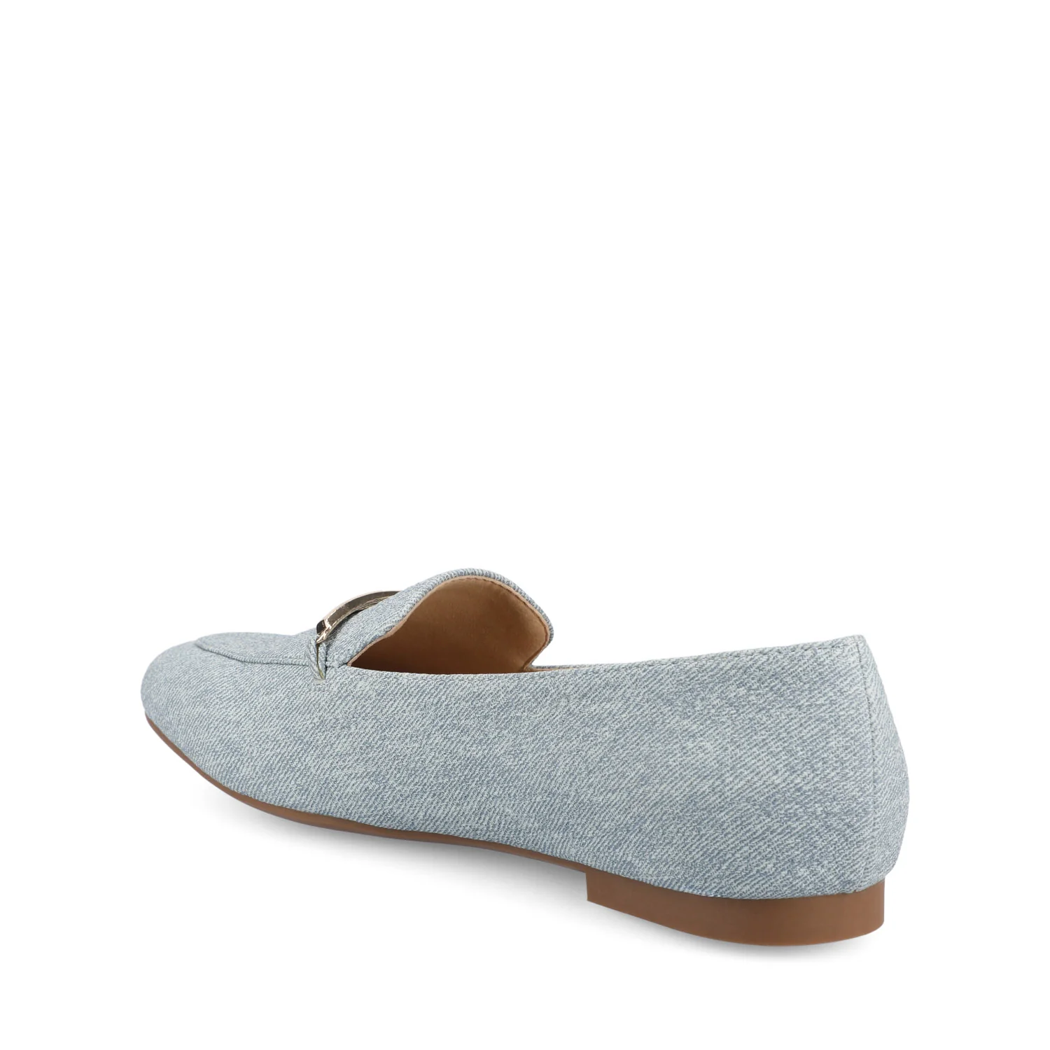 WRENN LOAFER FLATS IN VEGAN LEATHER - Denim - Image 3