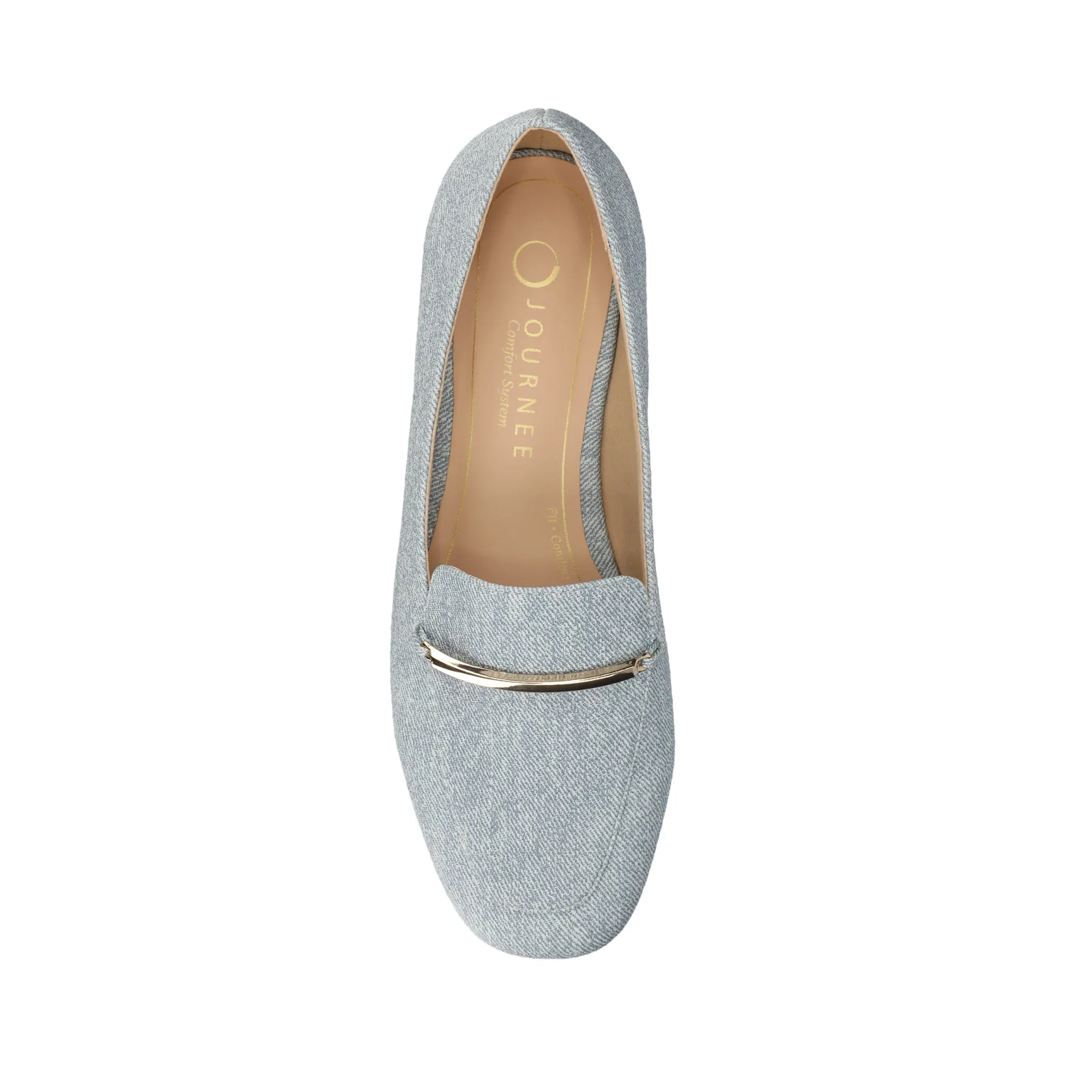 WRENN LOAFER FLATS IN VEGAN LEATHER - Denim - Image 4