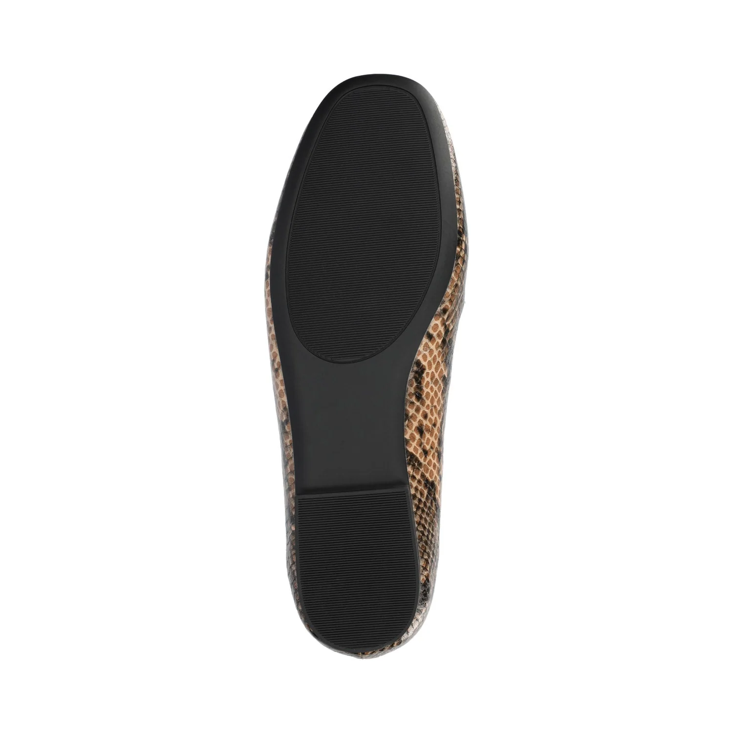 WRENN LOAFER FLATS IN PRINT - Brown Snake - Image 5