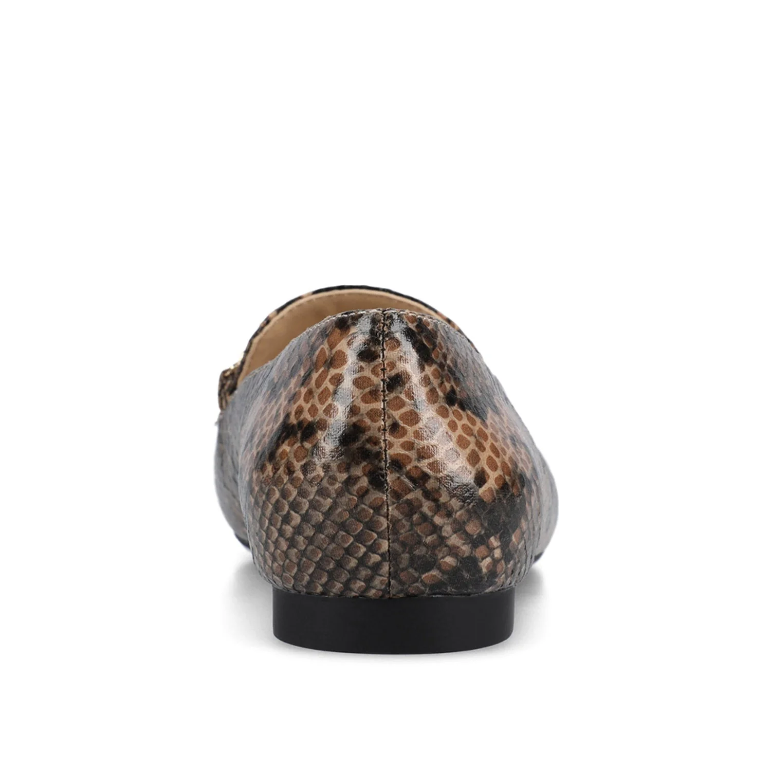WRENN LOAFER FLATS IN PRINT - Brown Snake - Image 6