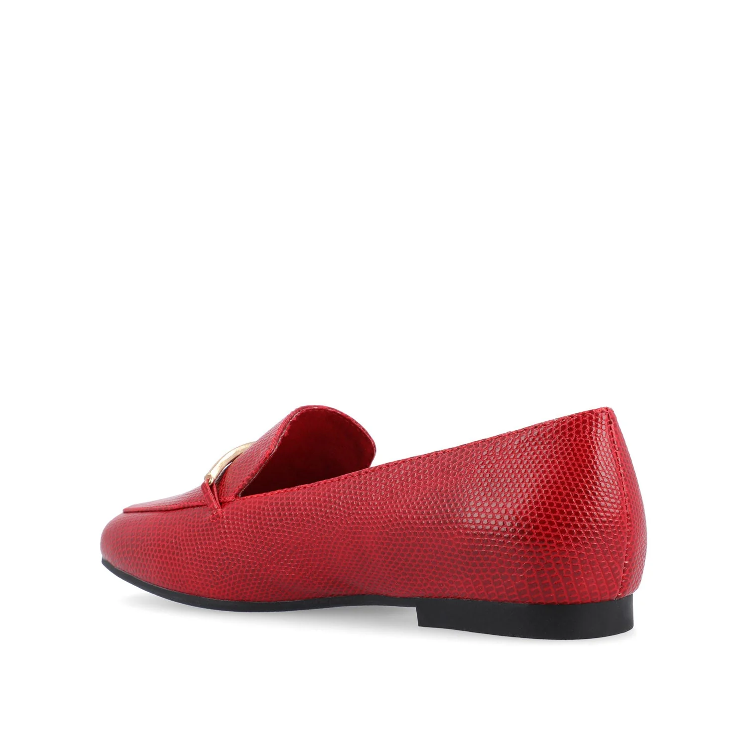 WRENN LOAFER FLATS IN PRINT - Red Lizard - Image 4