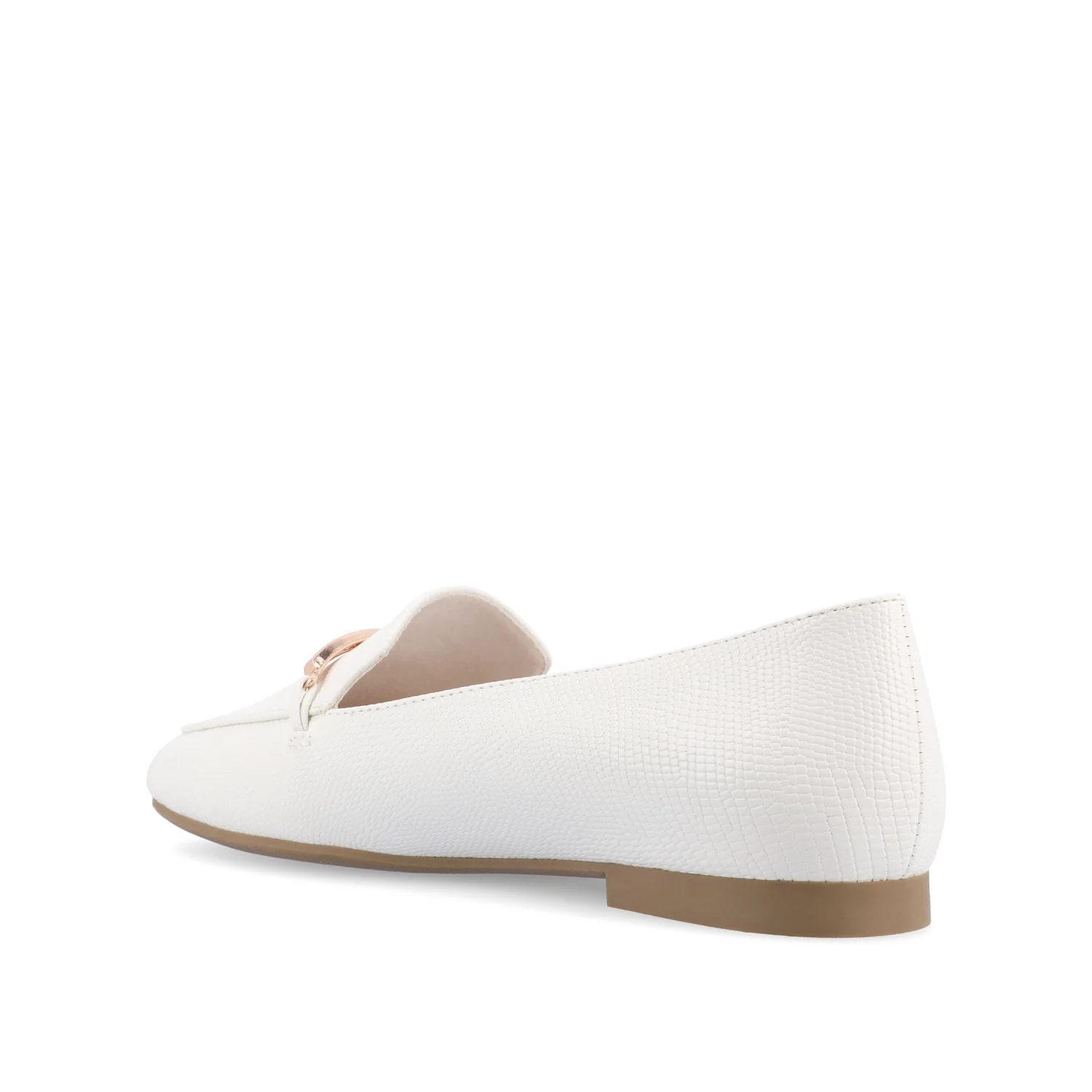 WRENN LOAFER FLATS IN PRINT - White Lizard - Image 4