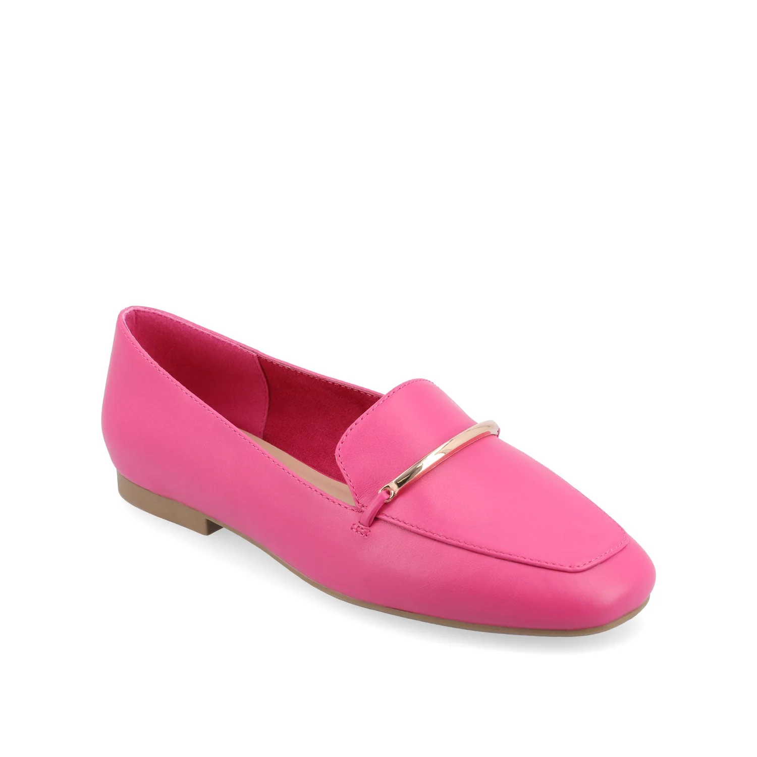 WRENN LOAFER FLATS IN VEGAN LEATHER - Fuchsia PU - Image 4
