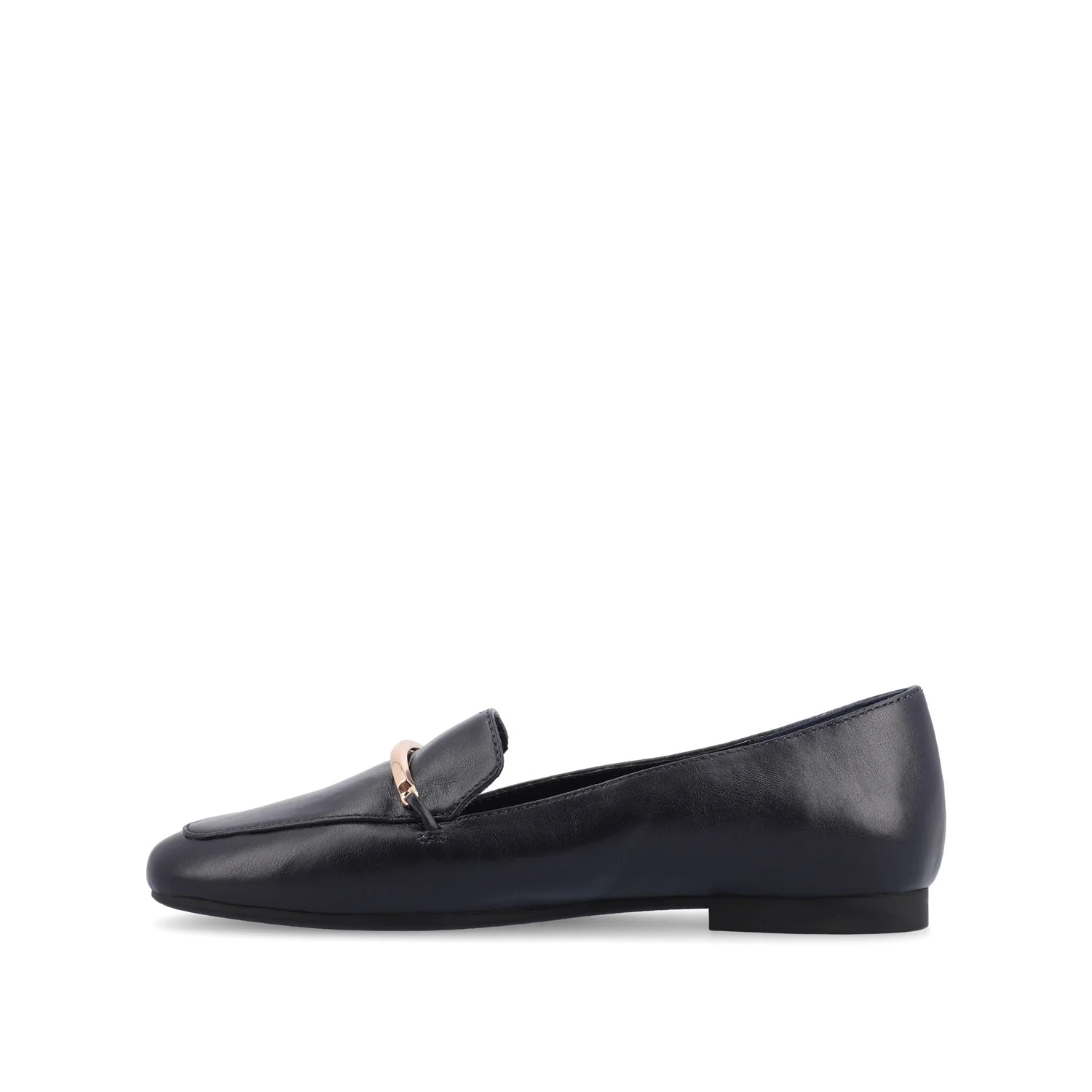 WRENN LOAFER FLATS IN VEGAN LEATHER - Navy PU - Image 3