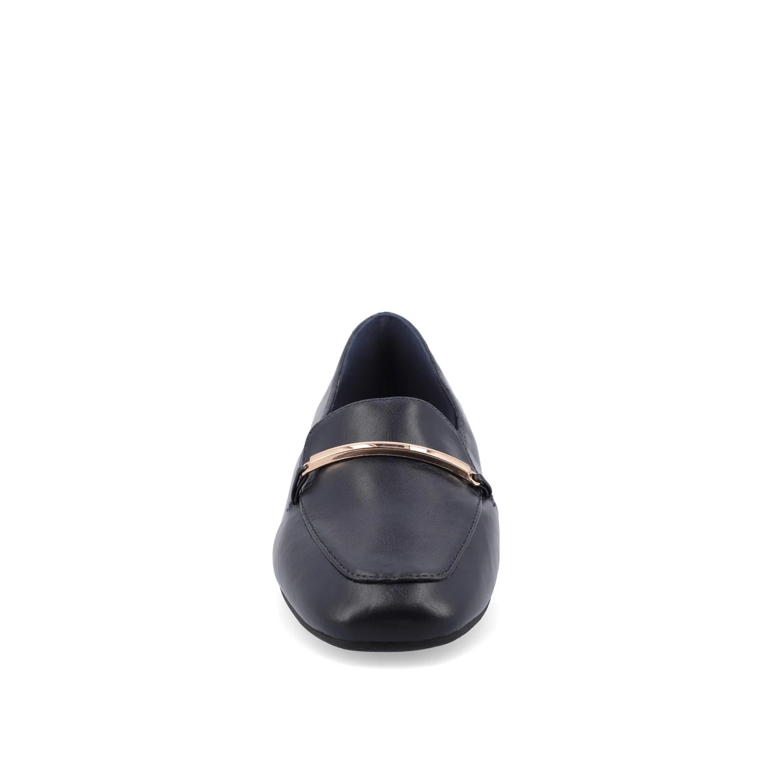 WRENN LOAFER FLATS IN VEGAN LEATHER - Navy PU - Image 5