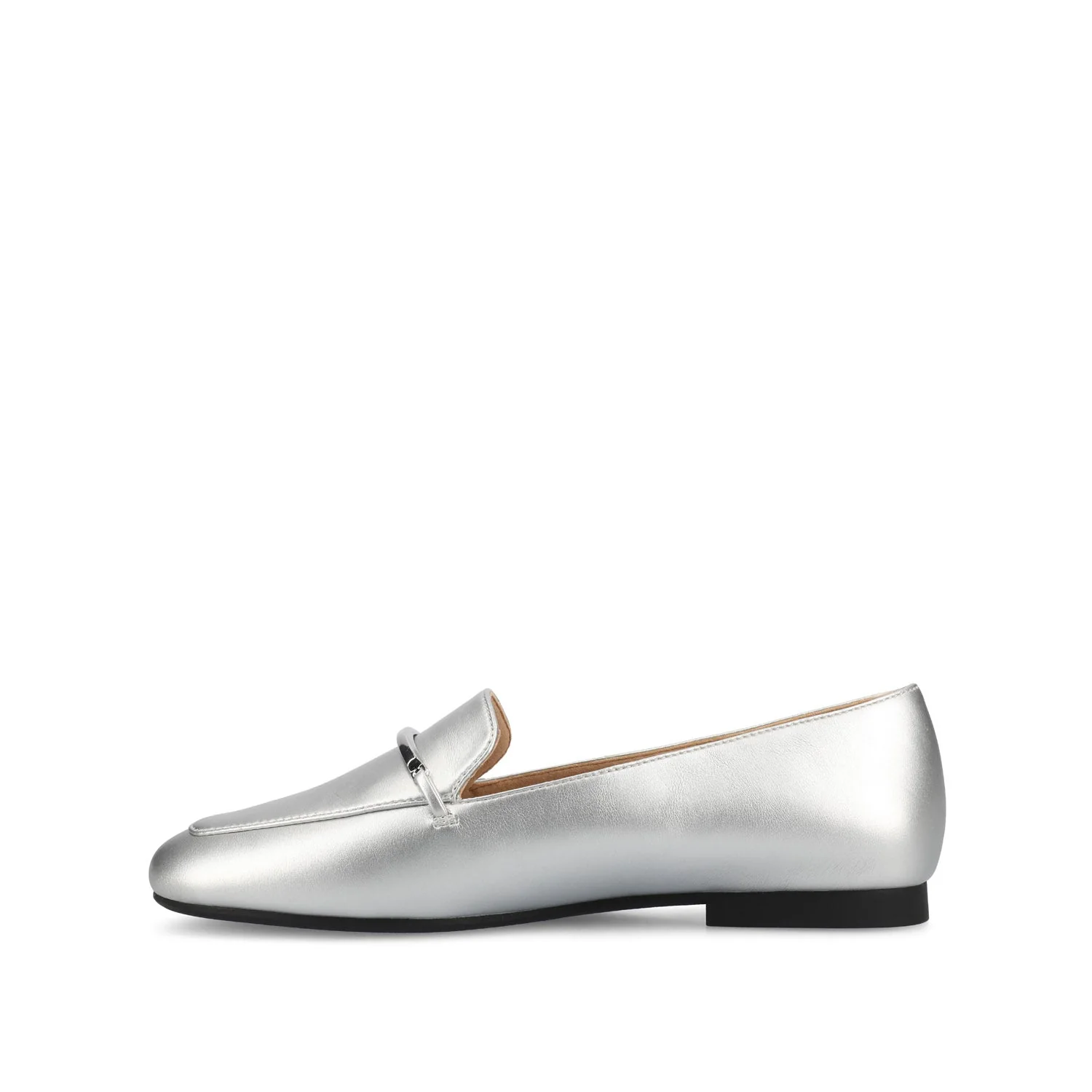 WRENN LOAFER FLATS IN VEGAN LEATHER - Silver PU - Image 3