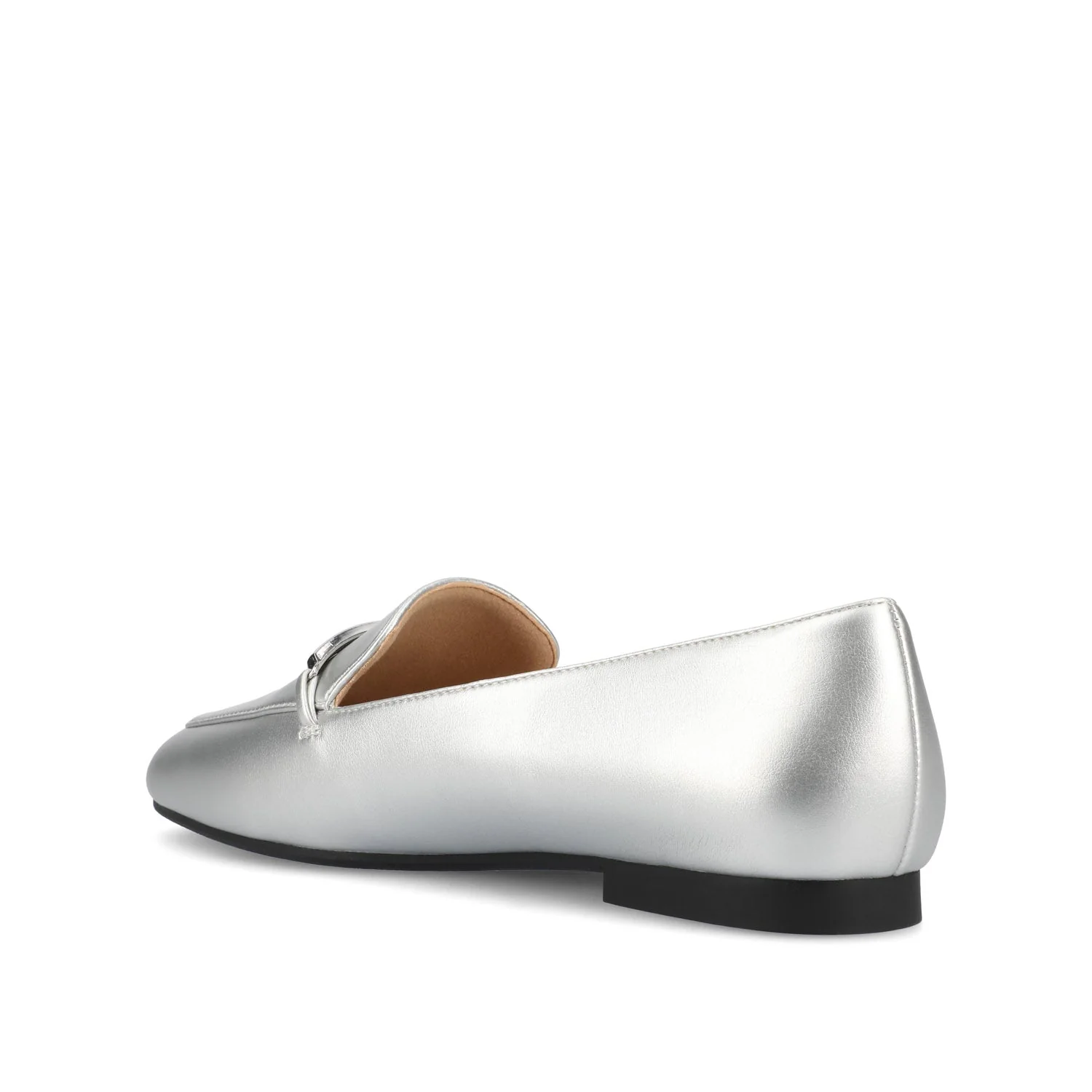WRENN LOAFER FLATS IN VEGAN LEATHER - Silver PU - Image 4