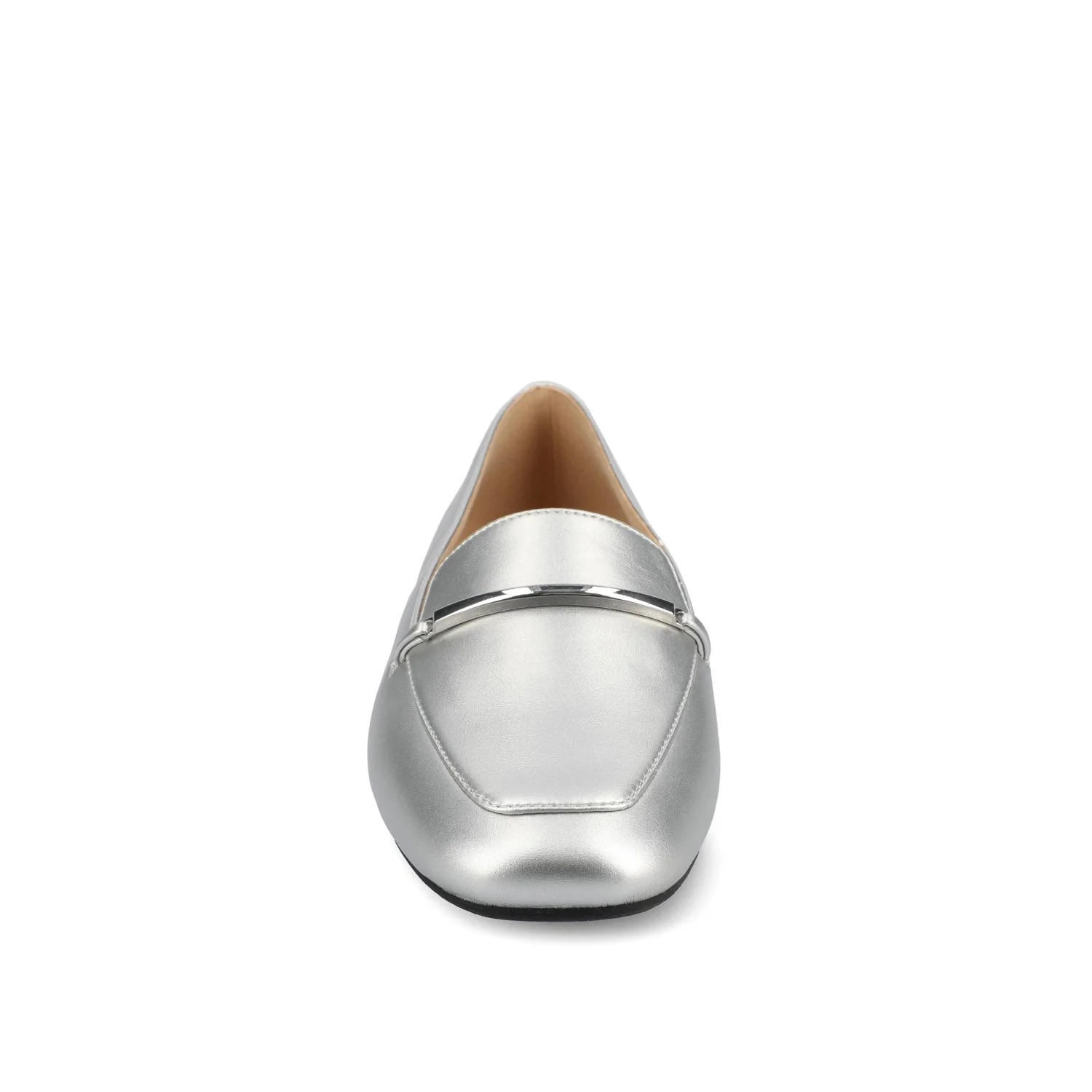 WRENN LOAFER FLATS IN VEGAN LEATHER - Silver PU - Image 5