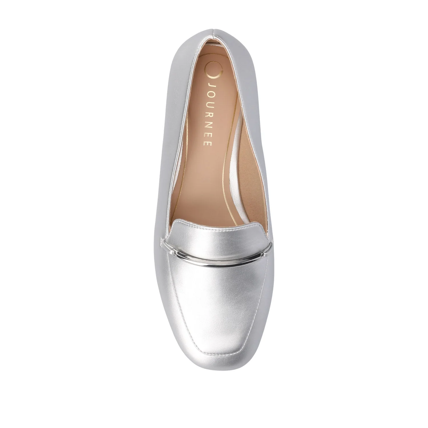 WRENN LOAFER FLATS IN VEGAN LEATHER - Silver PU - Image 6