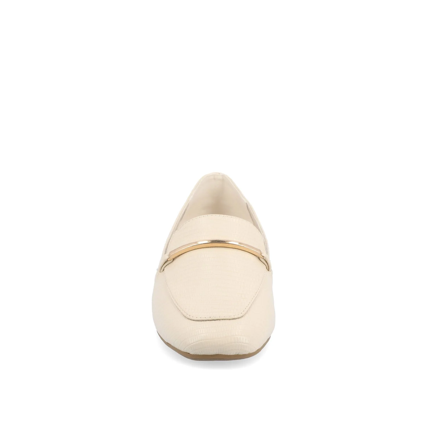 WRENN PRINTED LOAFER FLATS IN WIDE - Ivory Lizard - Image 6