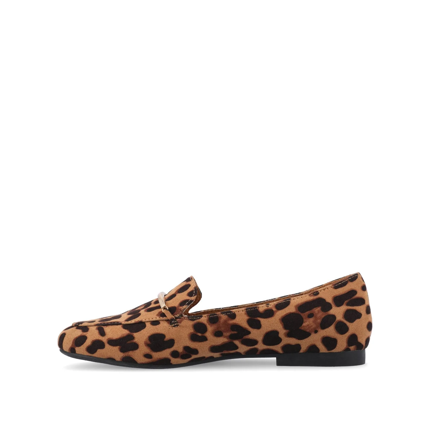 WRENN PRINTED LOAFER FLATS IN WIDE - Leopard Faux - Image 3