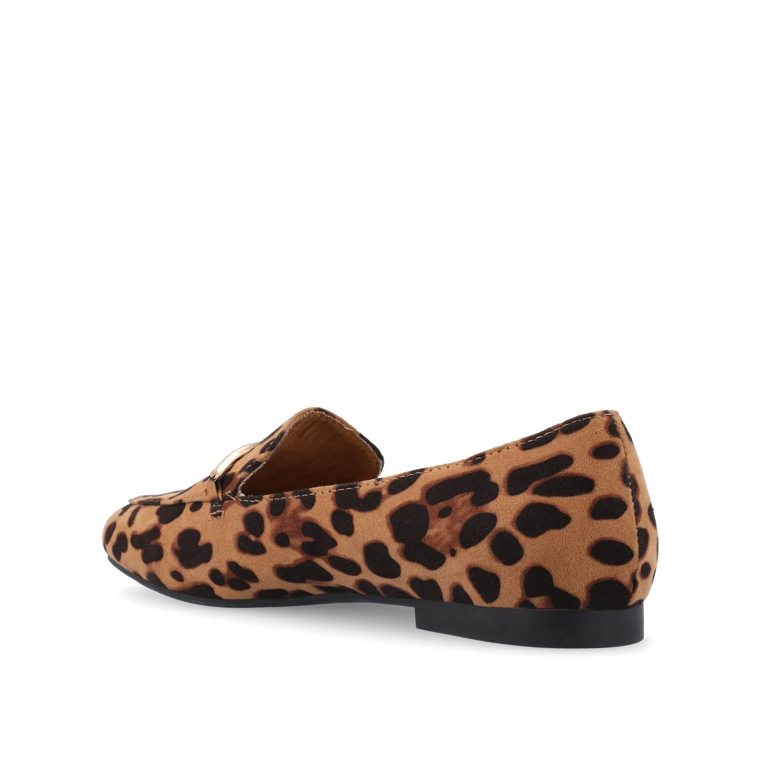 WRENN PRINTED LOAFER FLATS IN WIDE - Leopard Faux - Image 4