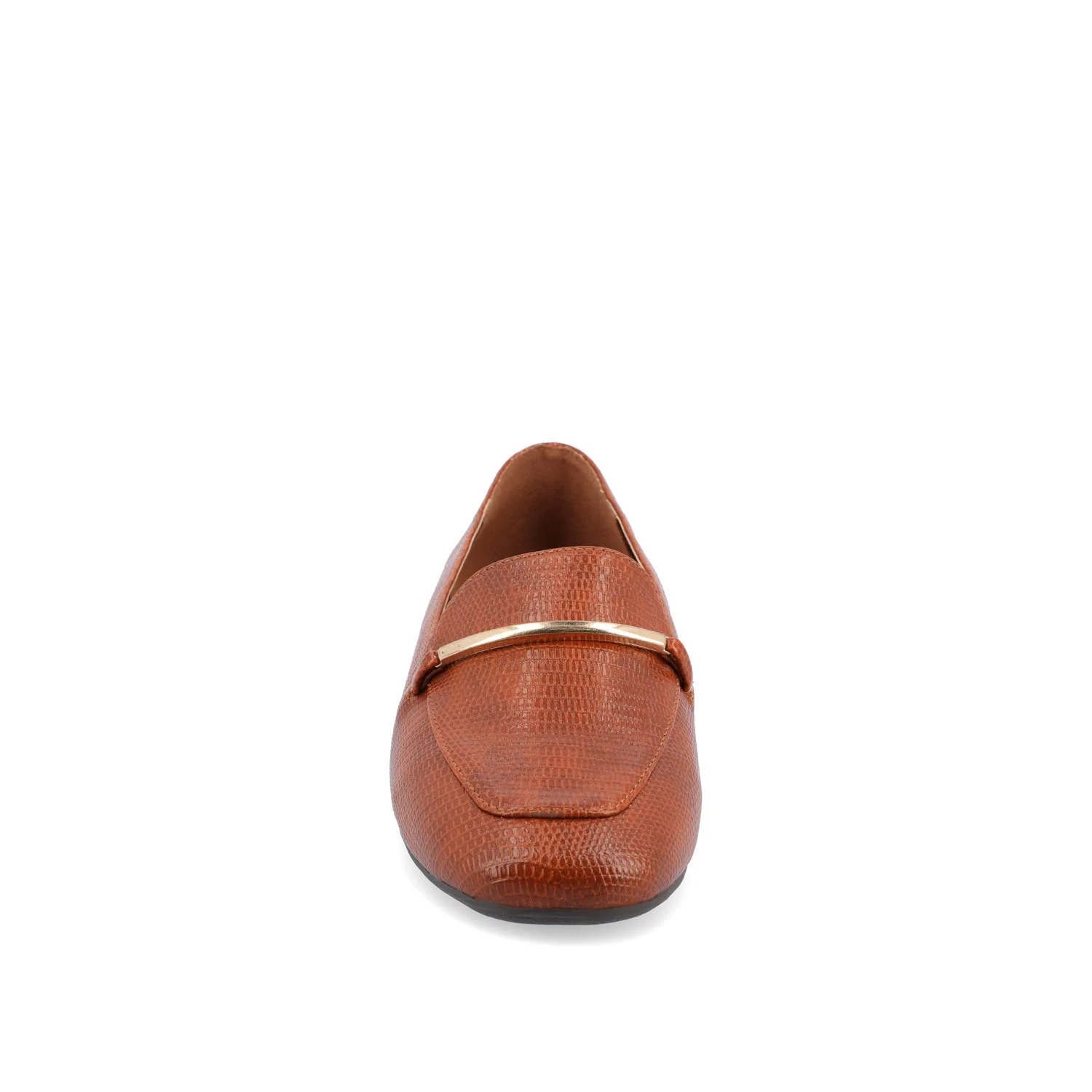 WRENN PRINTED LOAFER FLATS IN WIDE - Tan Lizard - Image 5