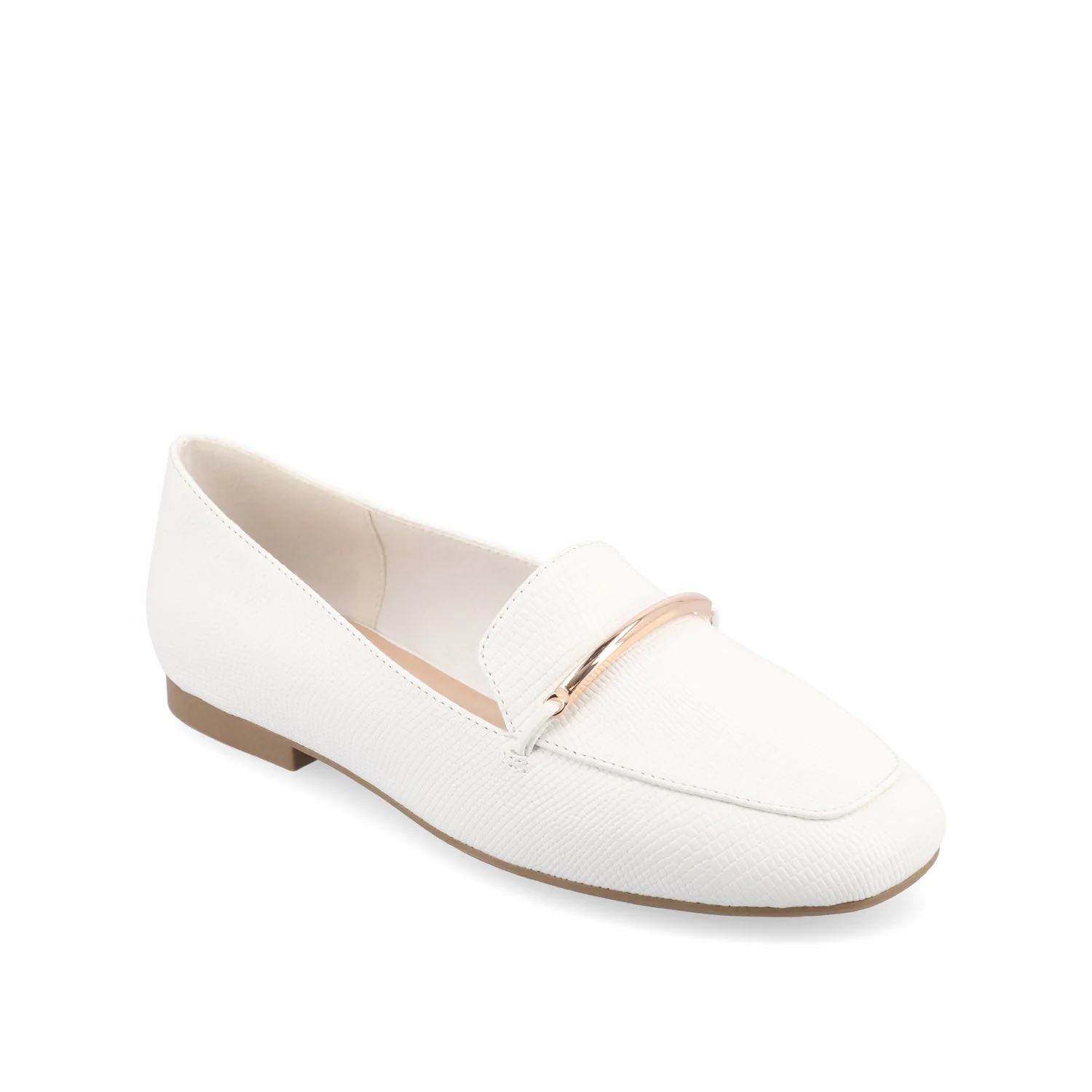 WRENN PRINTED LOAFER FLATS IN WIDE - White Lizard - Image 2