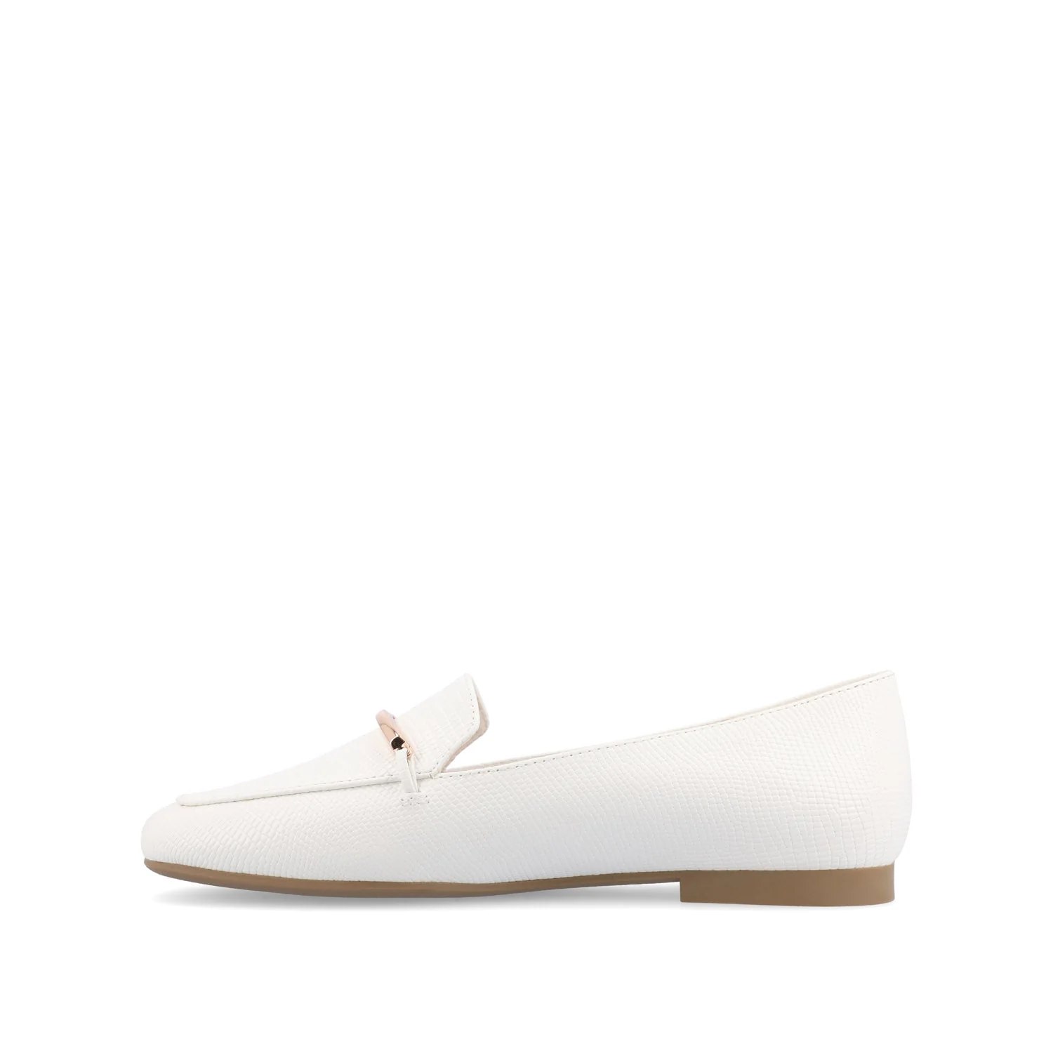 WRENN PRINTED LOAFER FLATS IN WIDE - White Lizard - Image 3