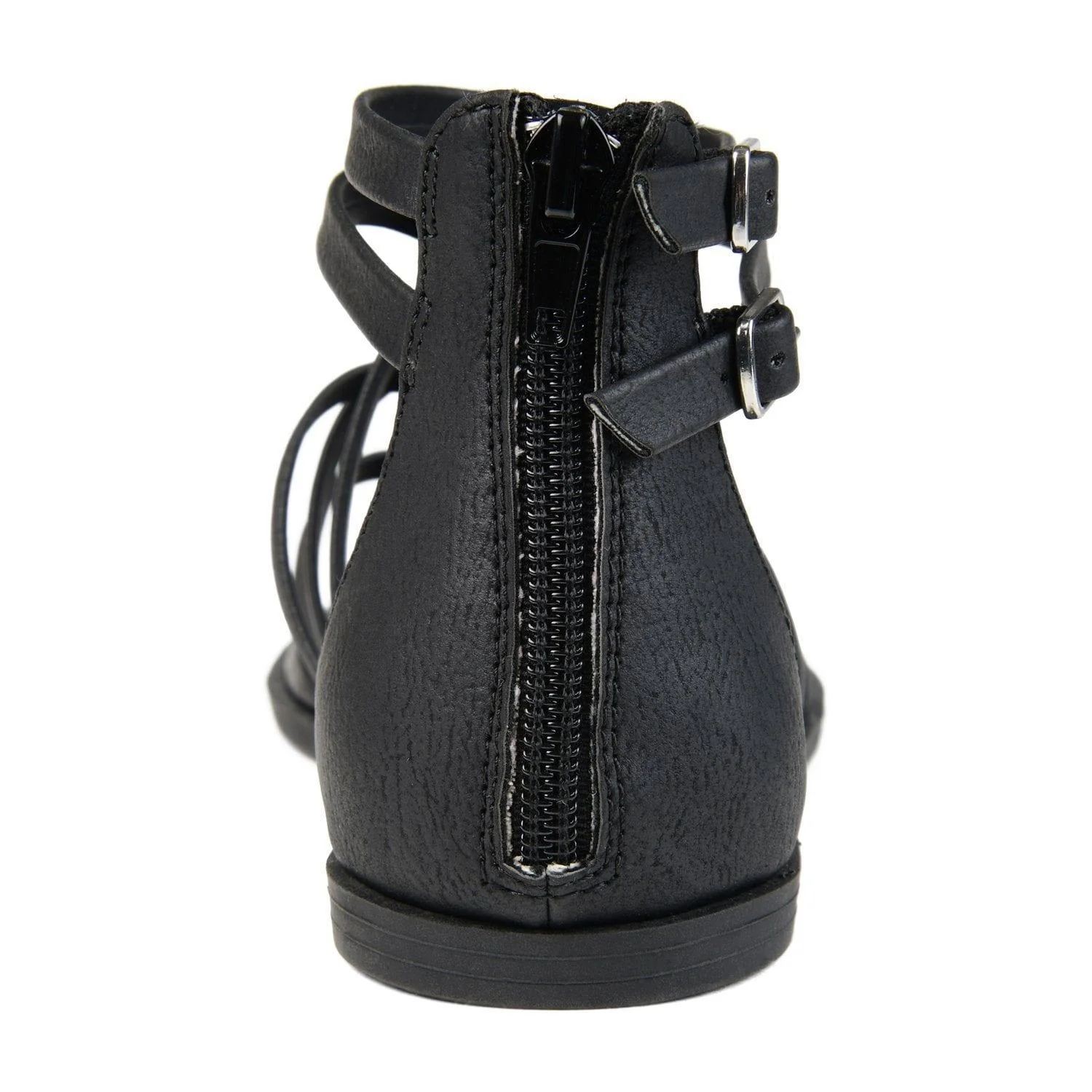 ZAILIE GLADIATOR SANDALS IN VEGAN LEATHER - Black - Image 7