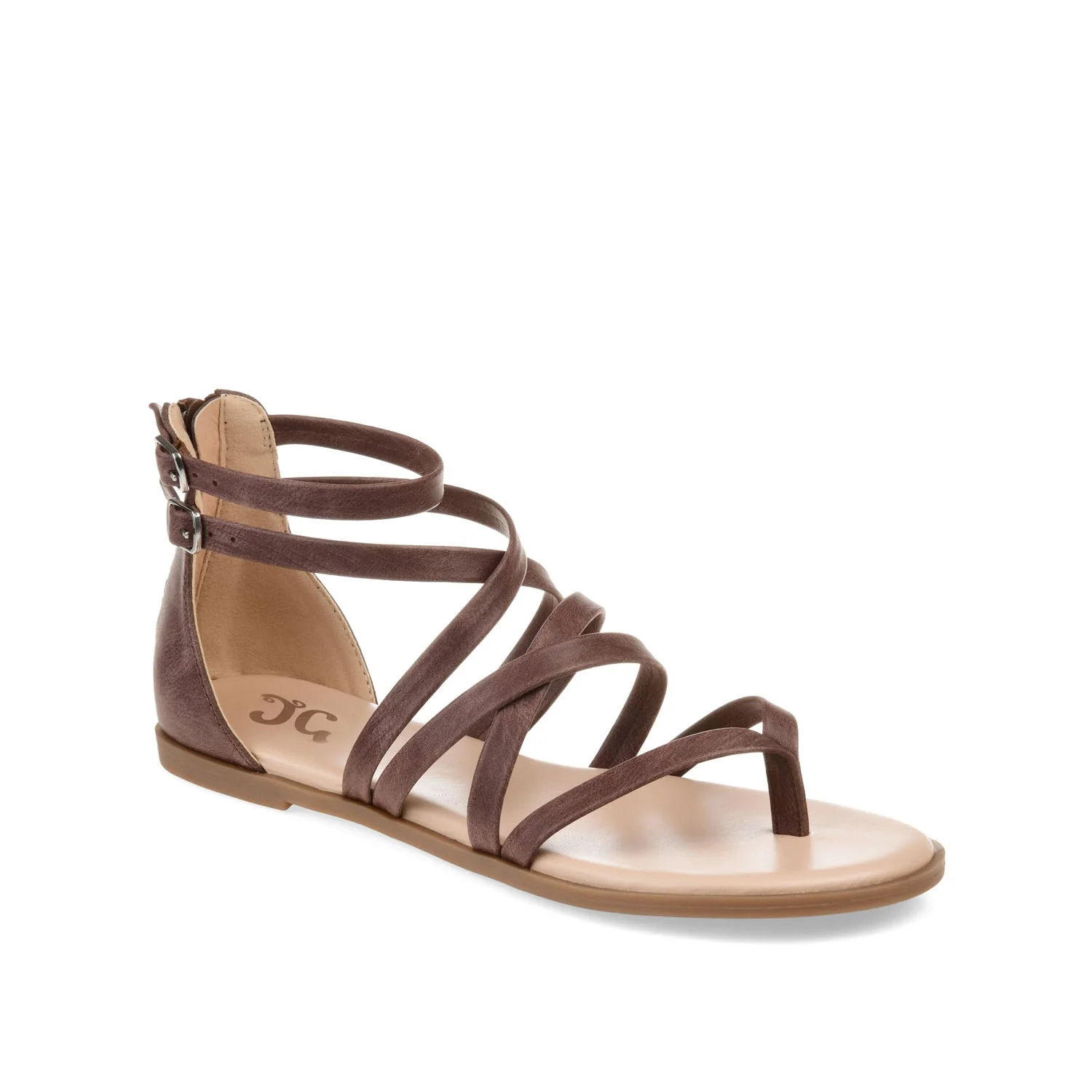 ZAILIE GLADIATOR SANDALS IN WIDE - Brown - Image 2
