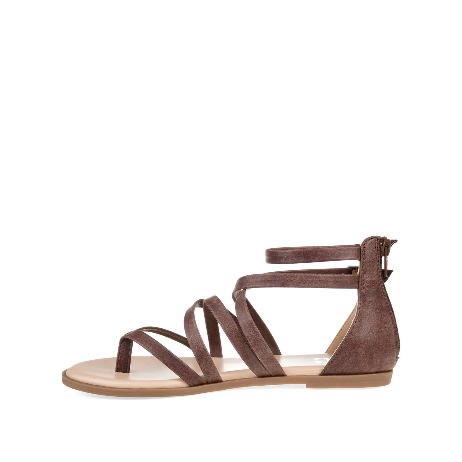 ZAILIE GLADIATOR SANDALS IN WIDE - Brown - Image 3