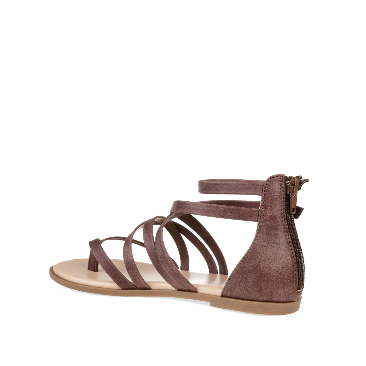 ZAILIE GLADIATOR SANDALS IN WIDE - Brown - Image 4