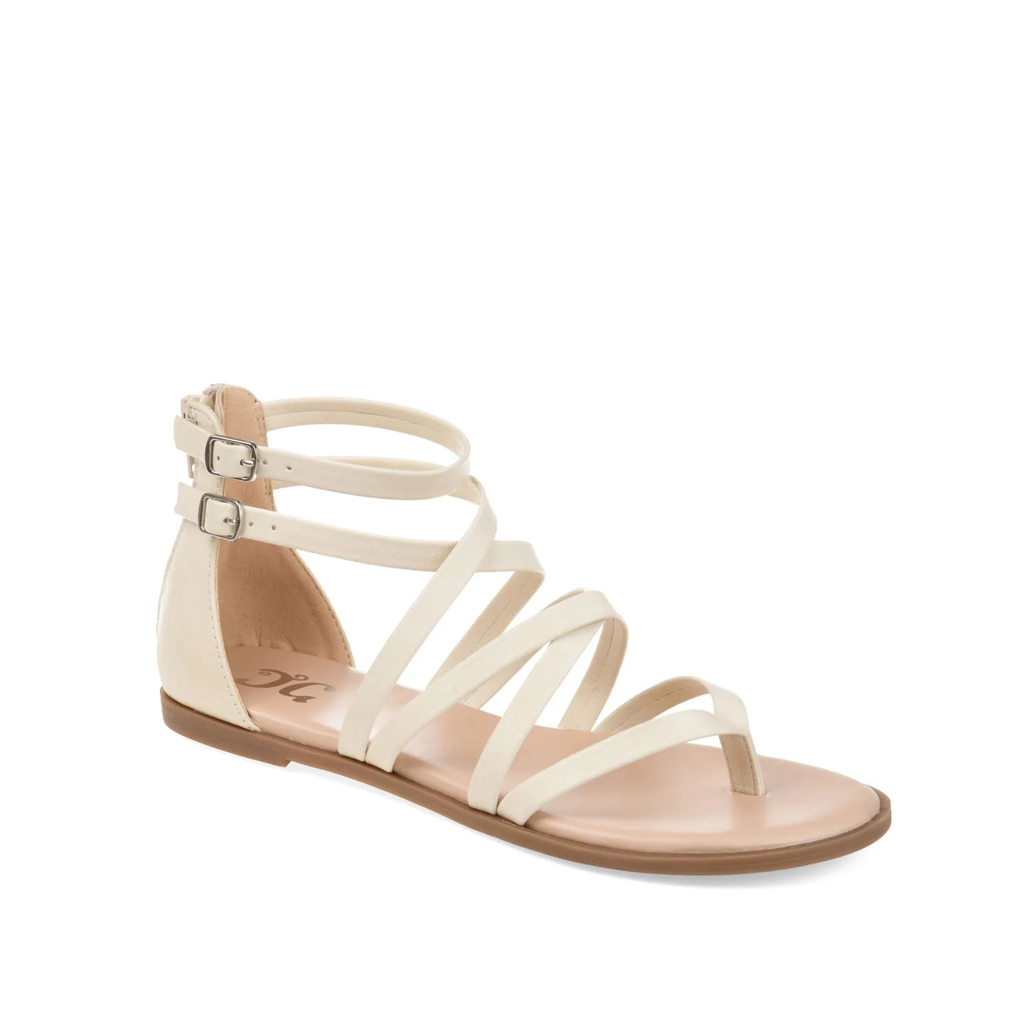 ZAILIE GLADIATOR SANDALS IN WIDE - Ivory - Image 2