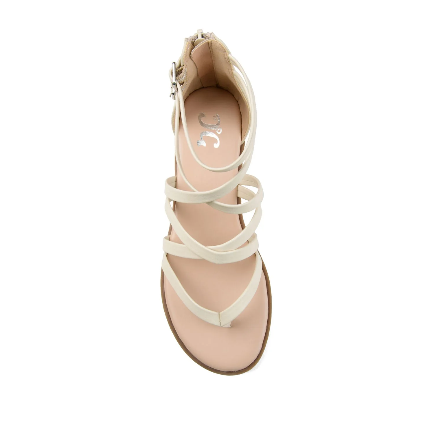 ZAILIE GLADIATOR SANDALS IN WIDE - Ivory - Image 6