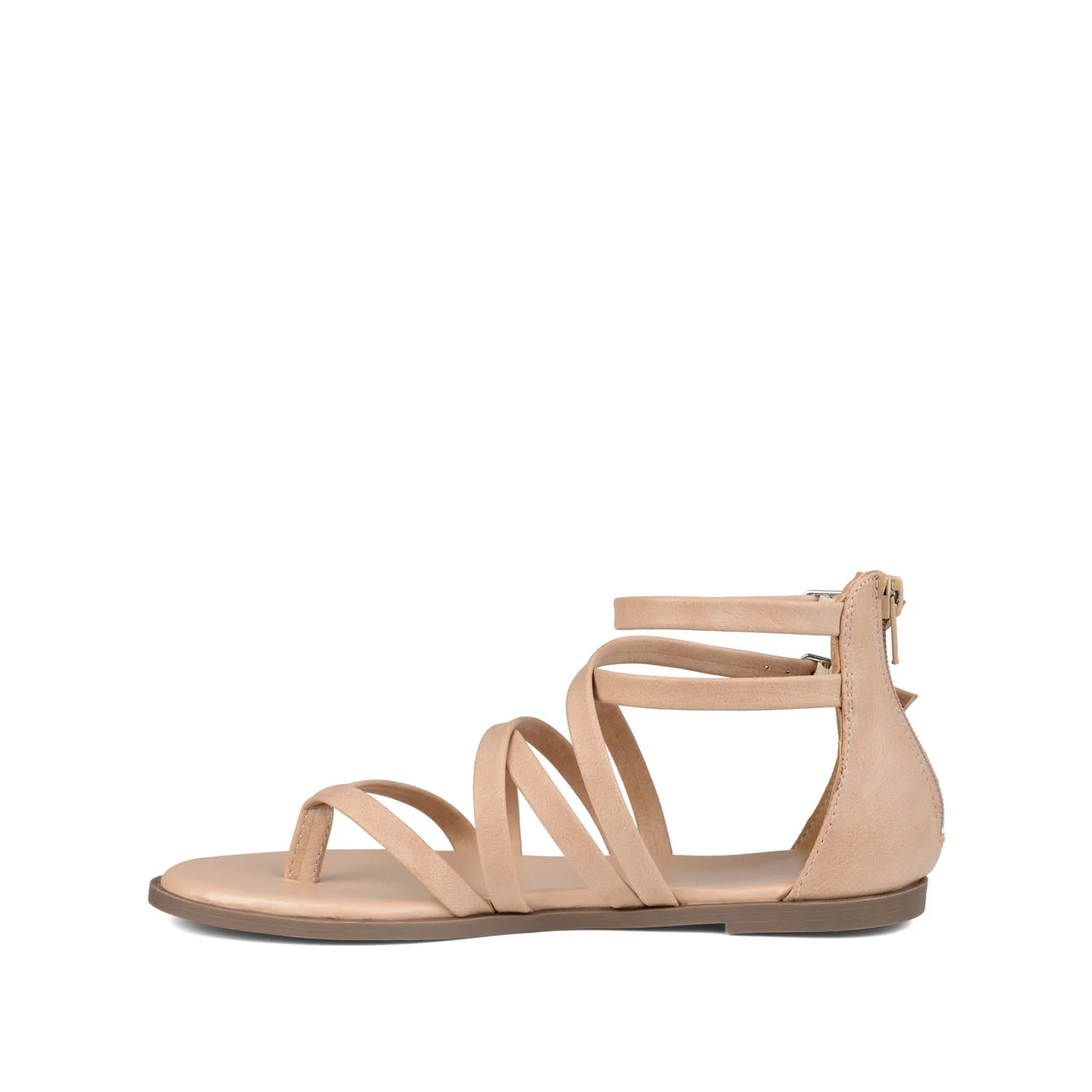 ZAILIE GLADIATOR SANDALS IN WIDE - Taupe - Image 3