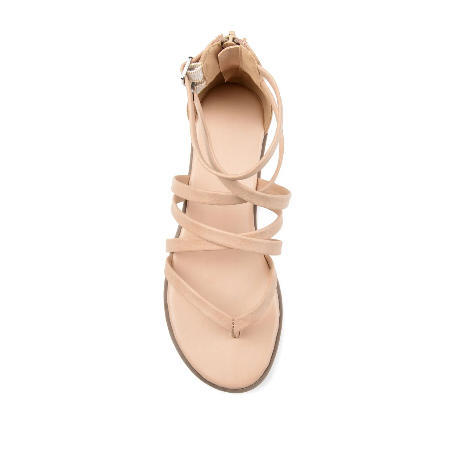 ZAILIE GLADIATOR SANDALS IN WIDE - Taupe - Image 6