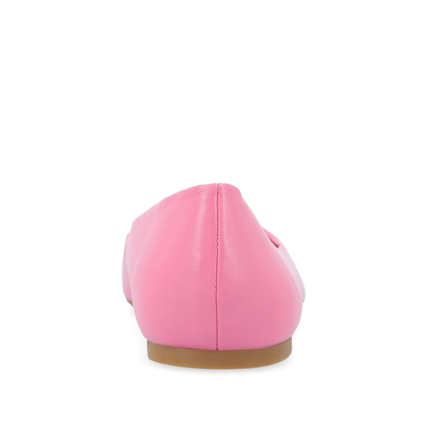 ZIMIA SQUARE TOE FLATS IN VEGAN LEATHER - Pink - Image 7